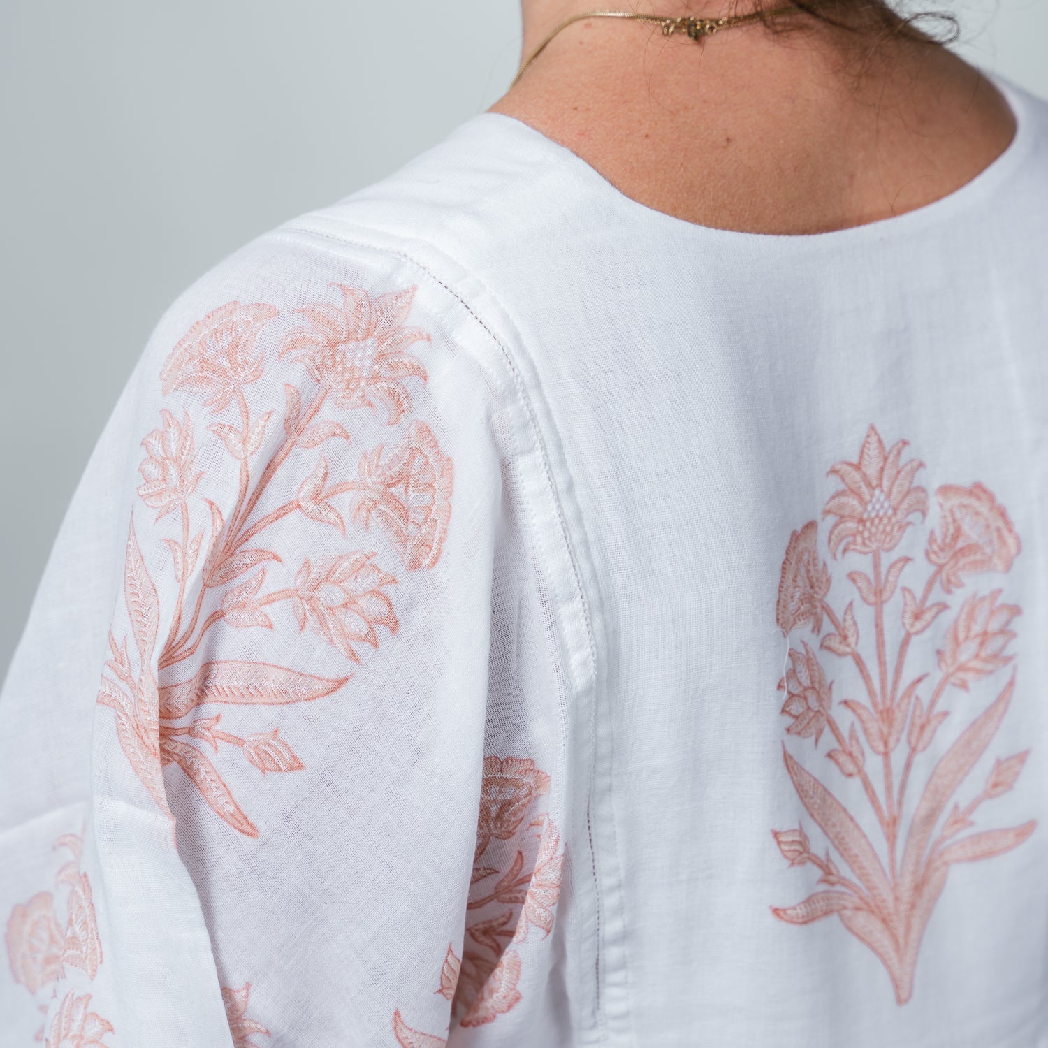 block print maxi bouquet print