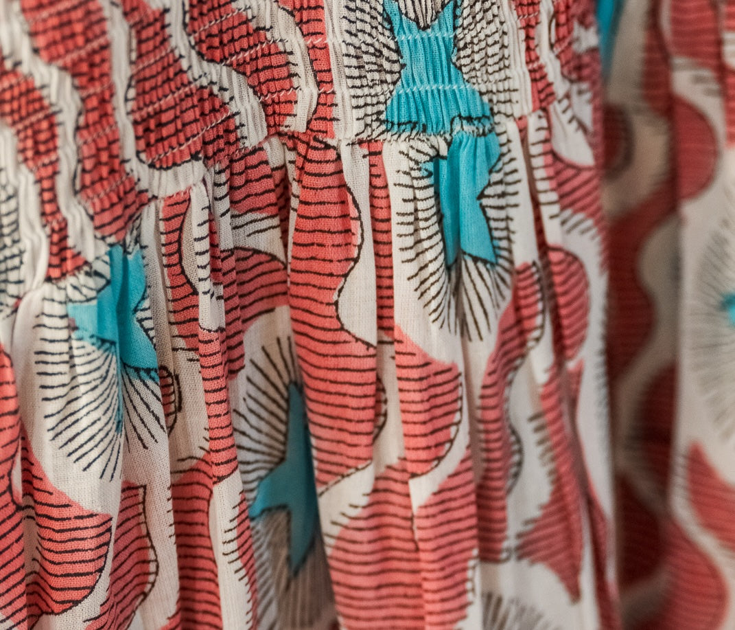 Colorful Cotton Pyjama Set Red