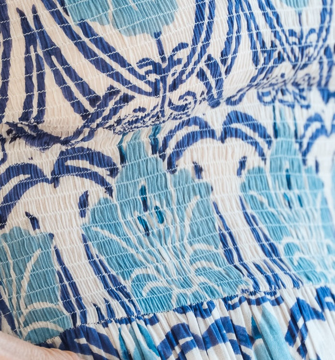 Colorful Cotton Pyjama Set Blue