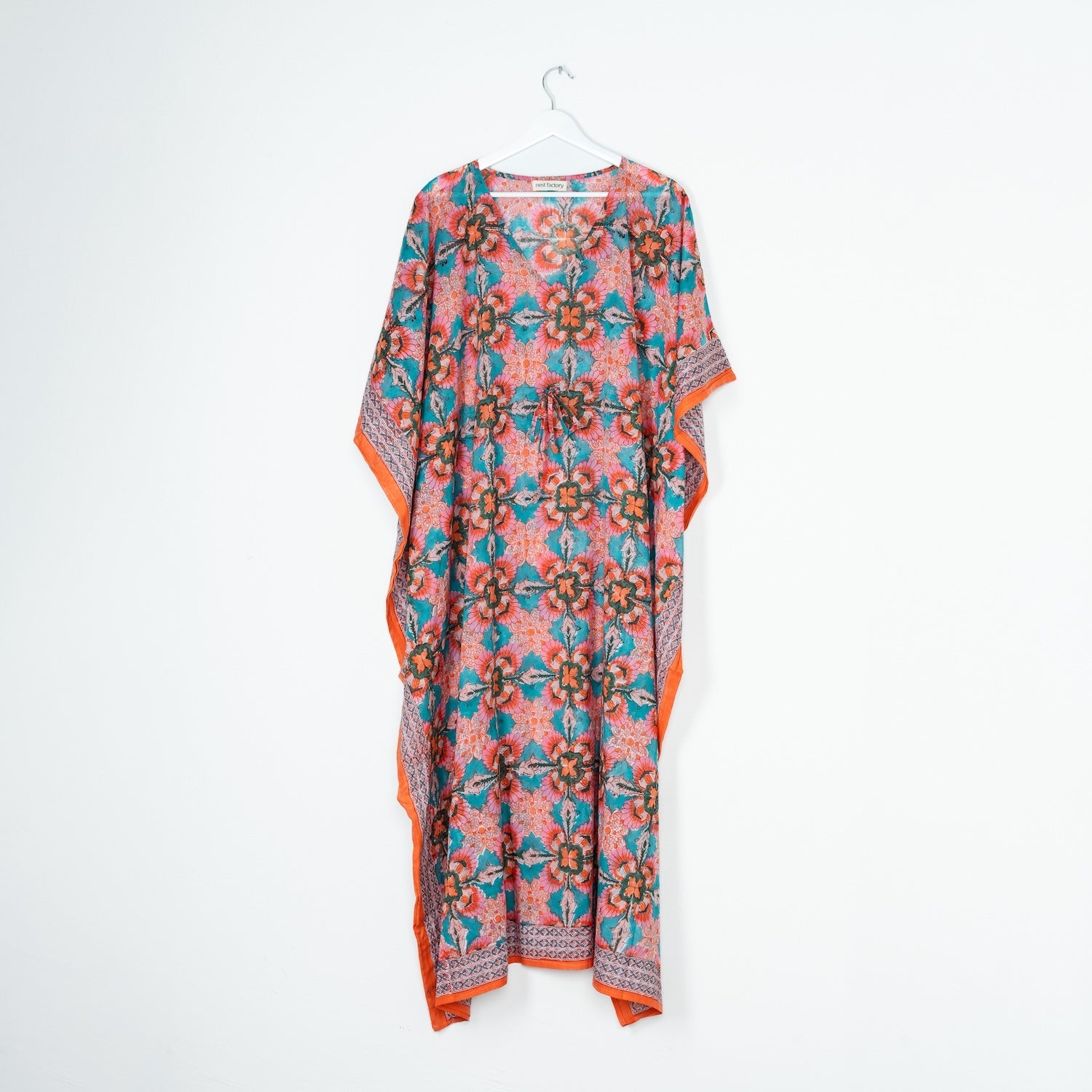 PRE ORDER Colorful Kaftan Petrol