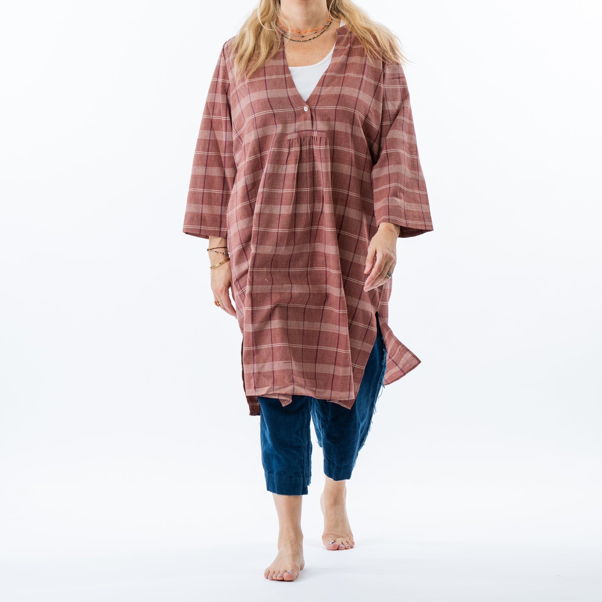 Day Dress Dark Plaid