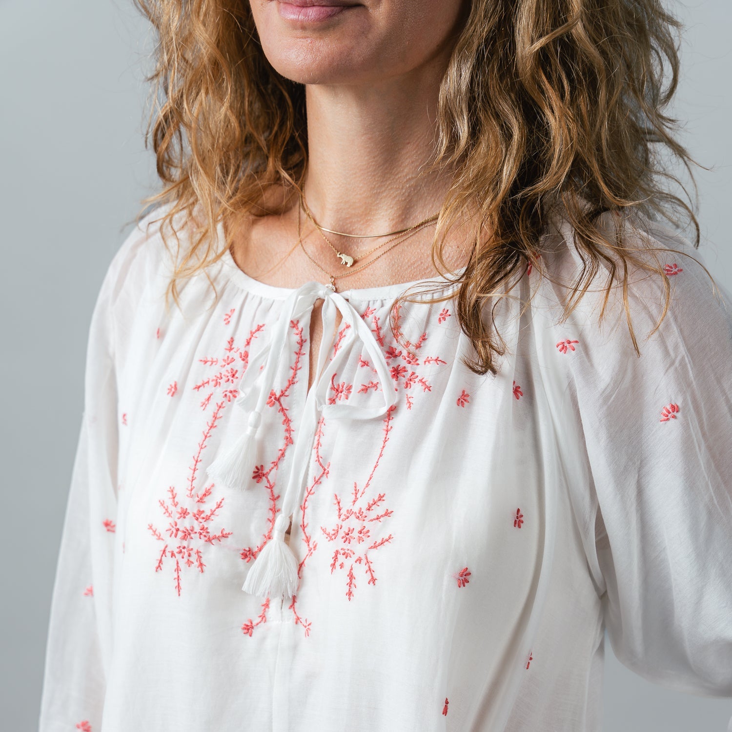 Embroidered Flower Dress 