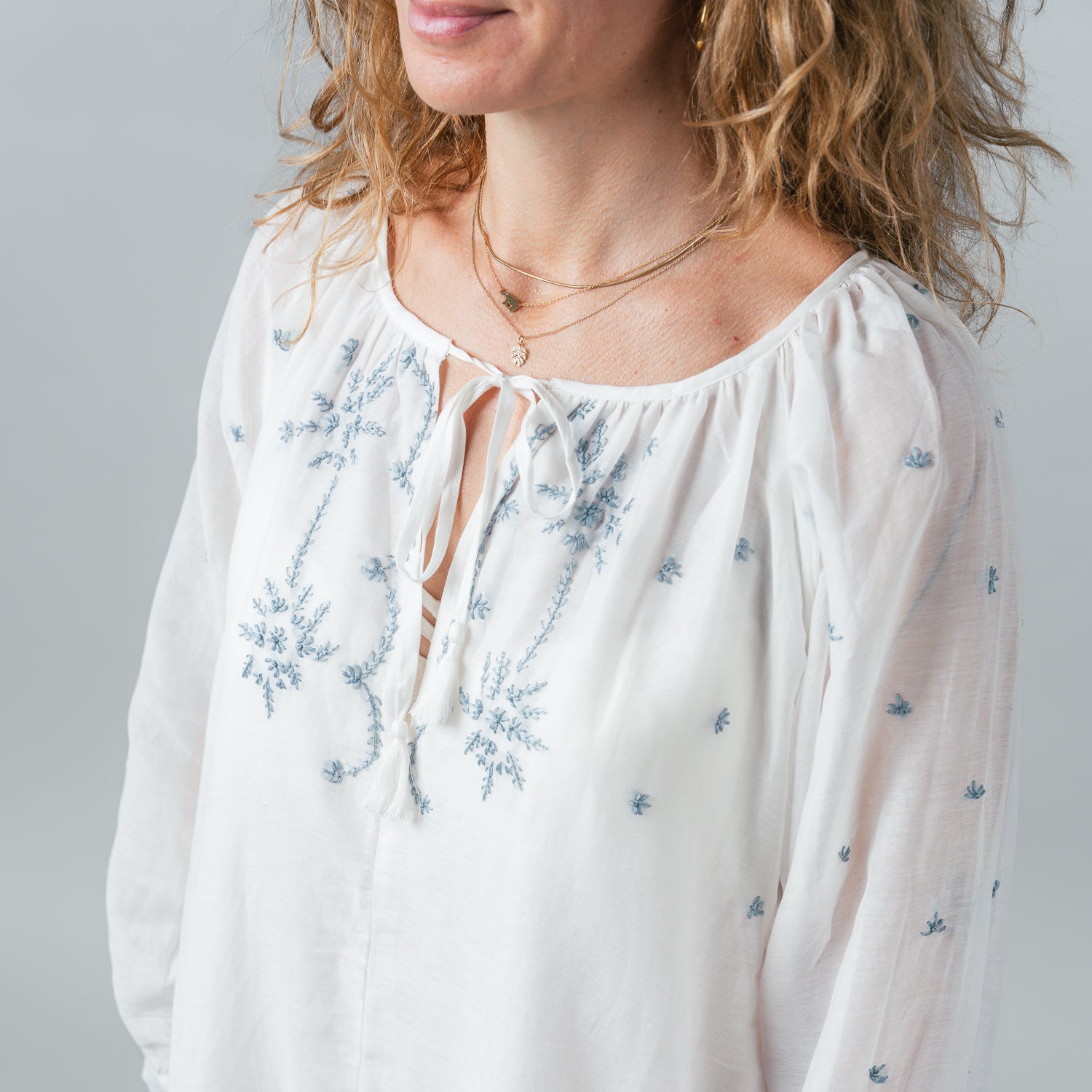 Embroidered Flower Dress