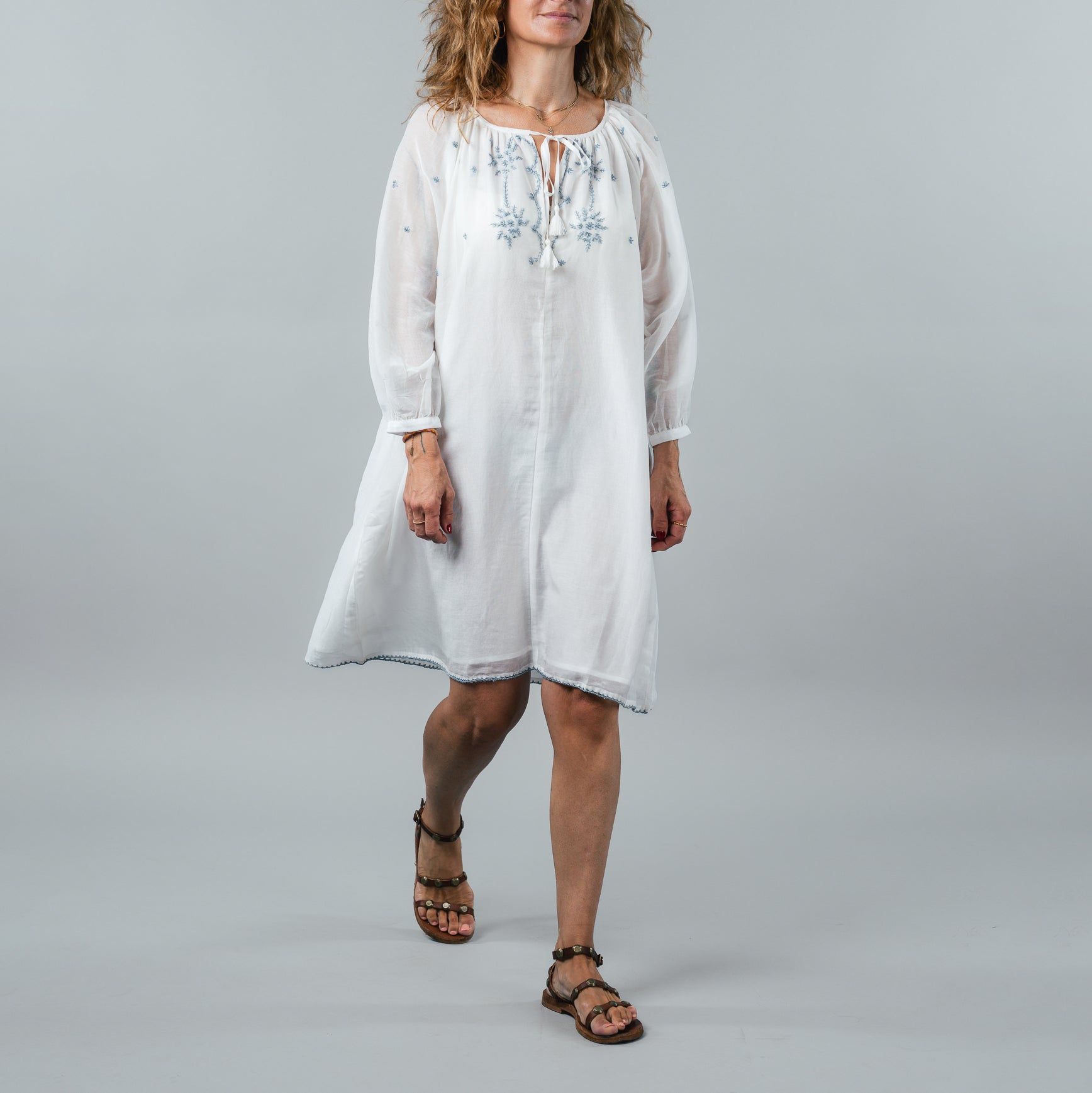 Embroidered Flower Dress