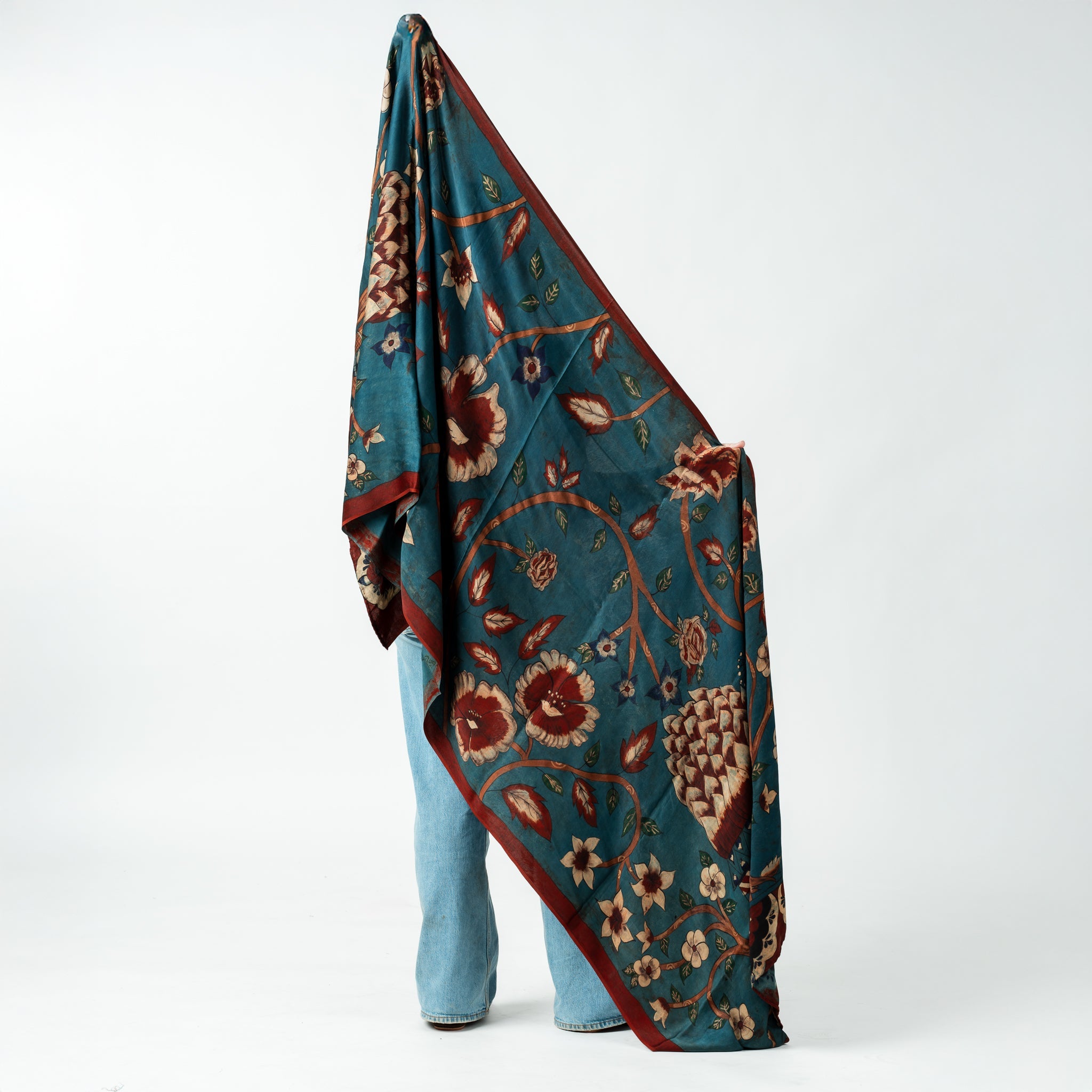 Hand Painted Silk Shawl