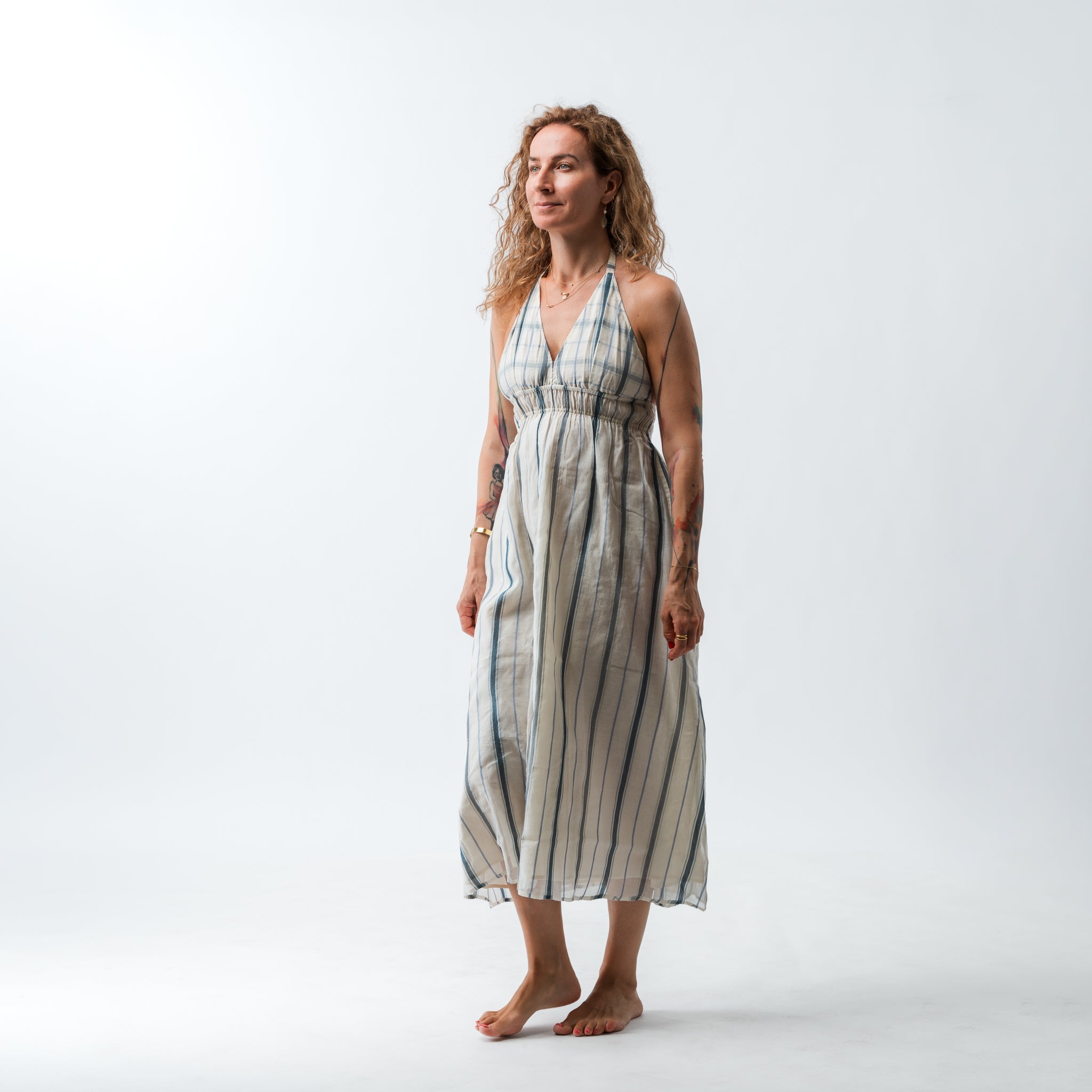 PRE ORDER Hand Woven Halter Dress