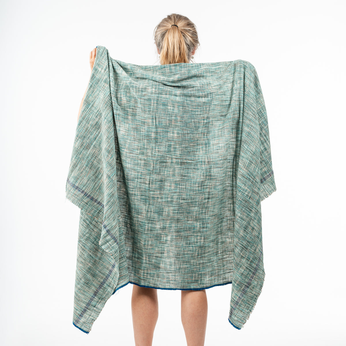 Hand Woven Khadi Towels Green