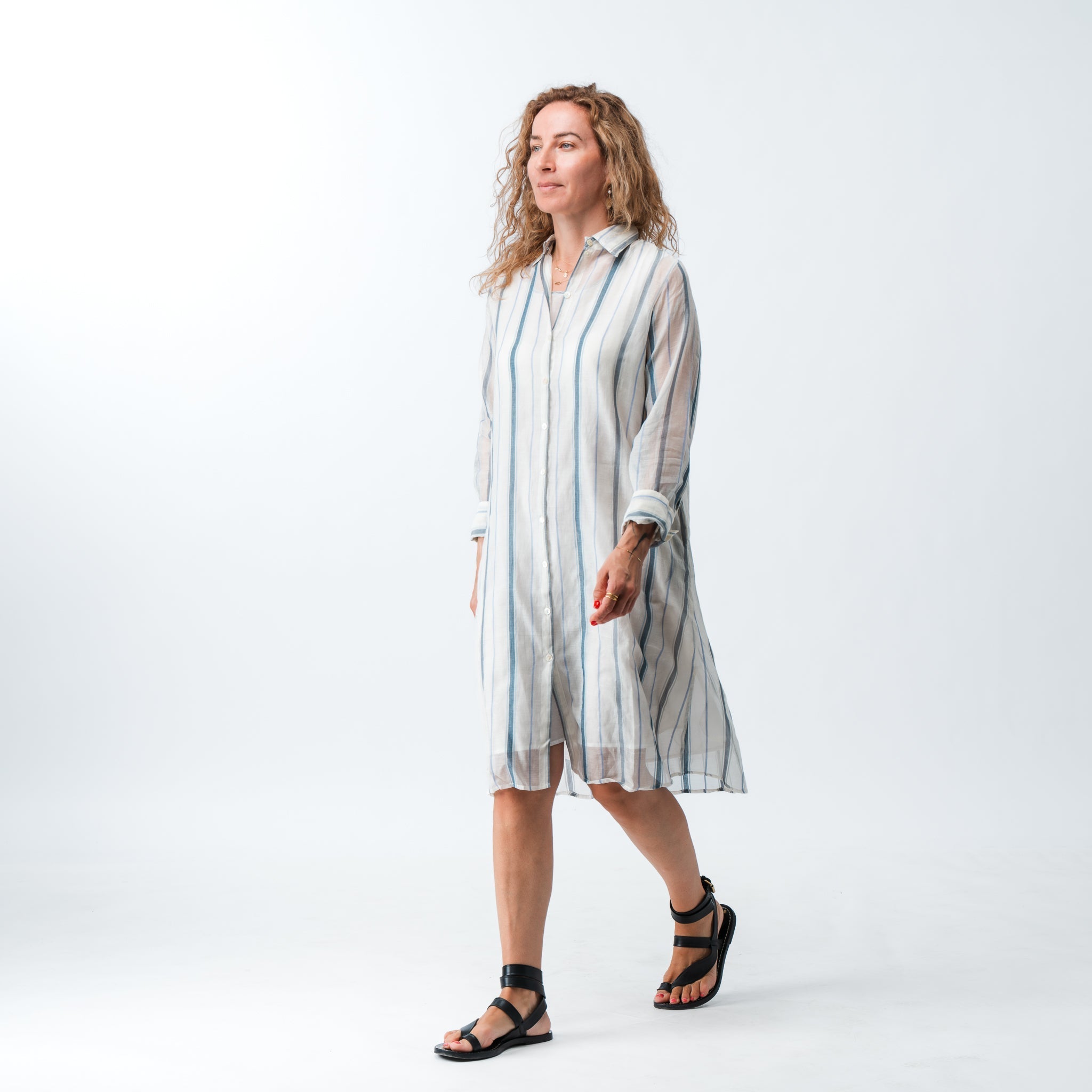 PRE ORDER Hand Woven Shirt Dress