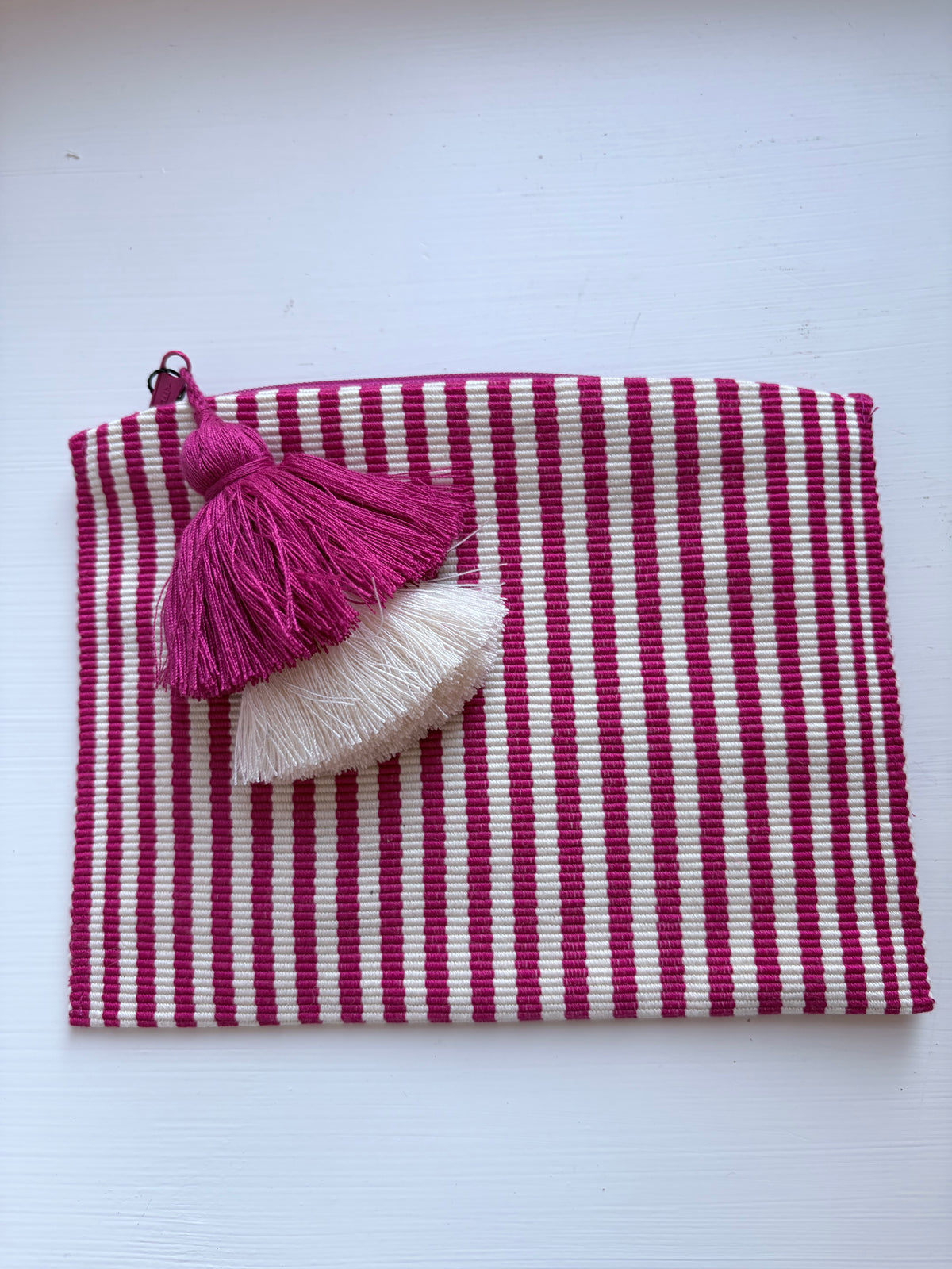 Peruvian Hand Woven Pouch with Pompom