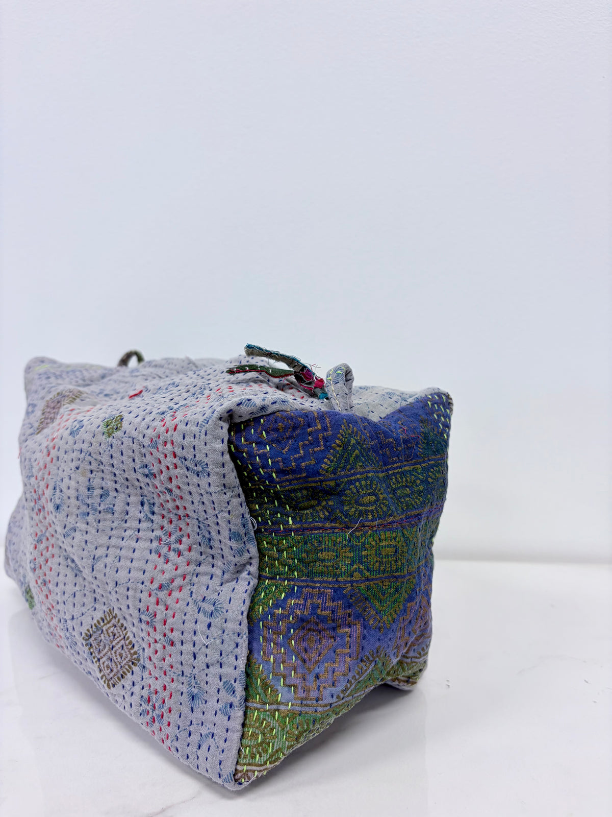 Vintage Kantha Toiletry Pouch Lavender