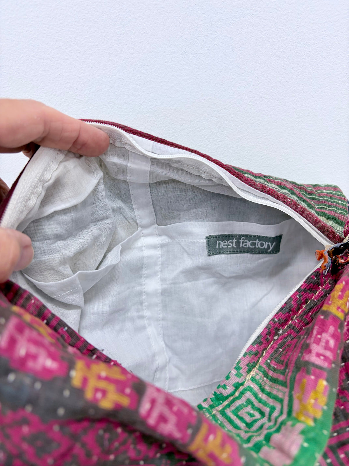 Vintage Kantha Toiletry Pouch Paisley