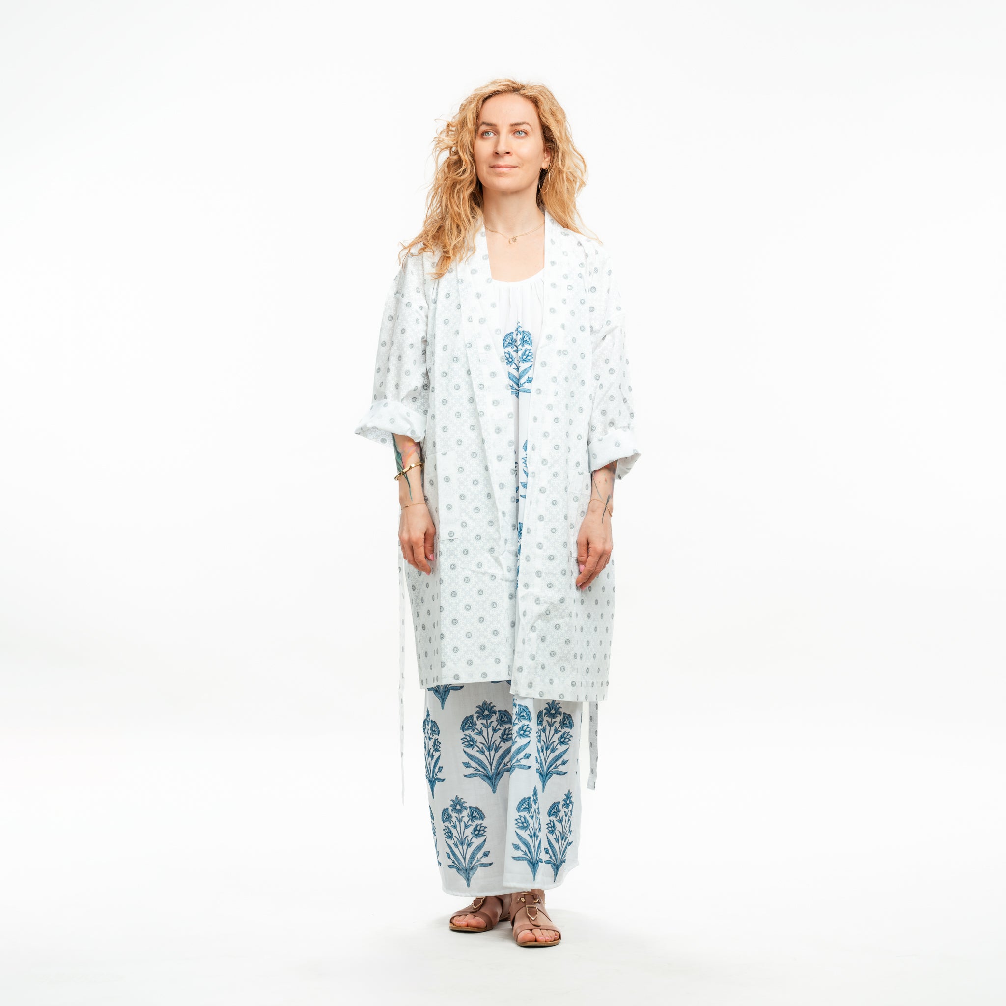 Kimono in Poppy White