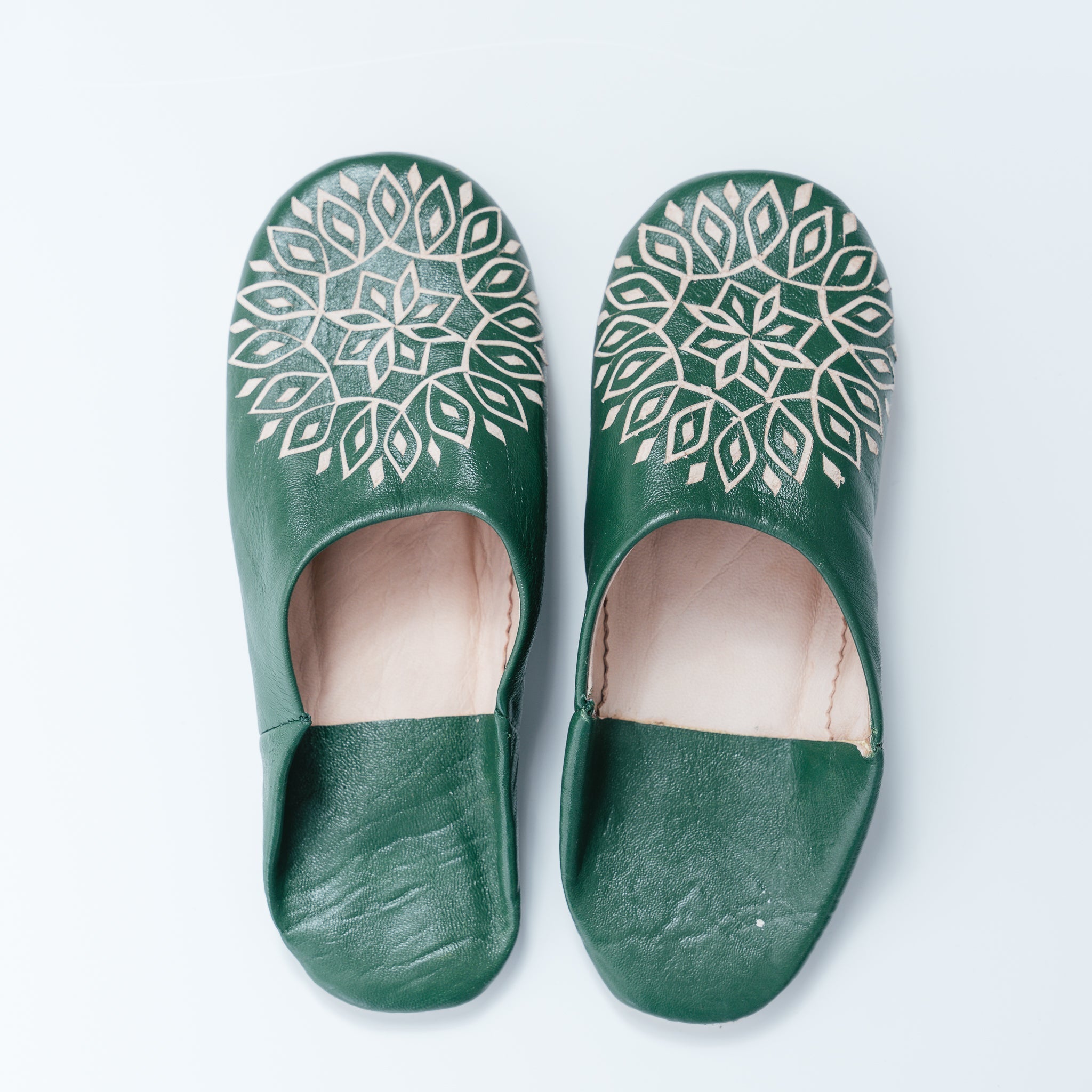 Moroccan Slippers green
