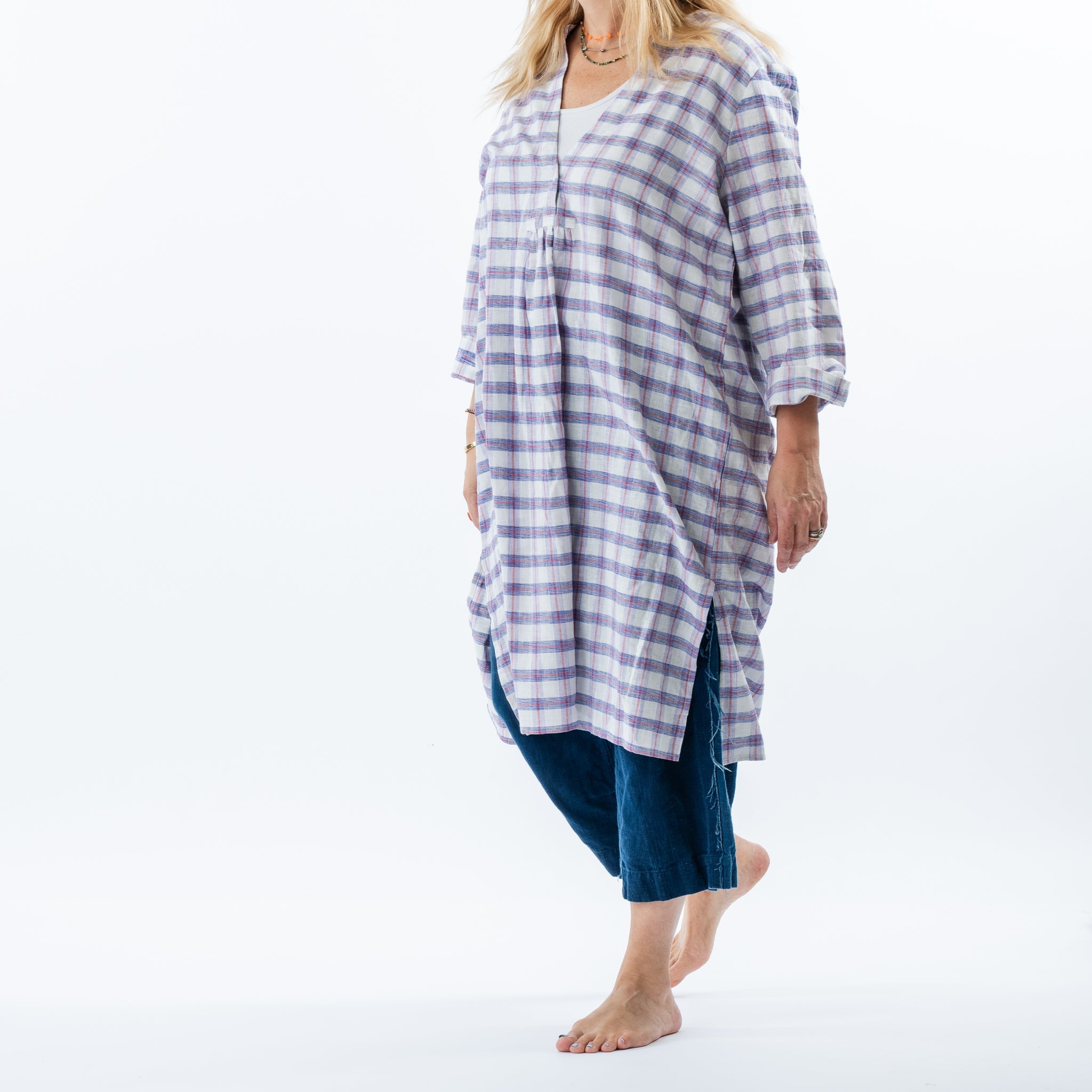 Nautical Plaid Day Dress