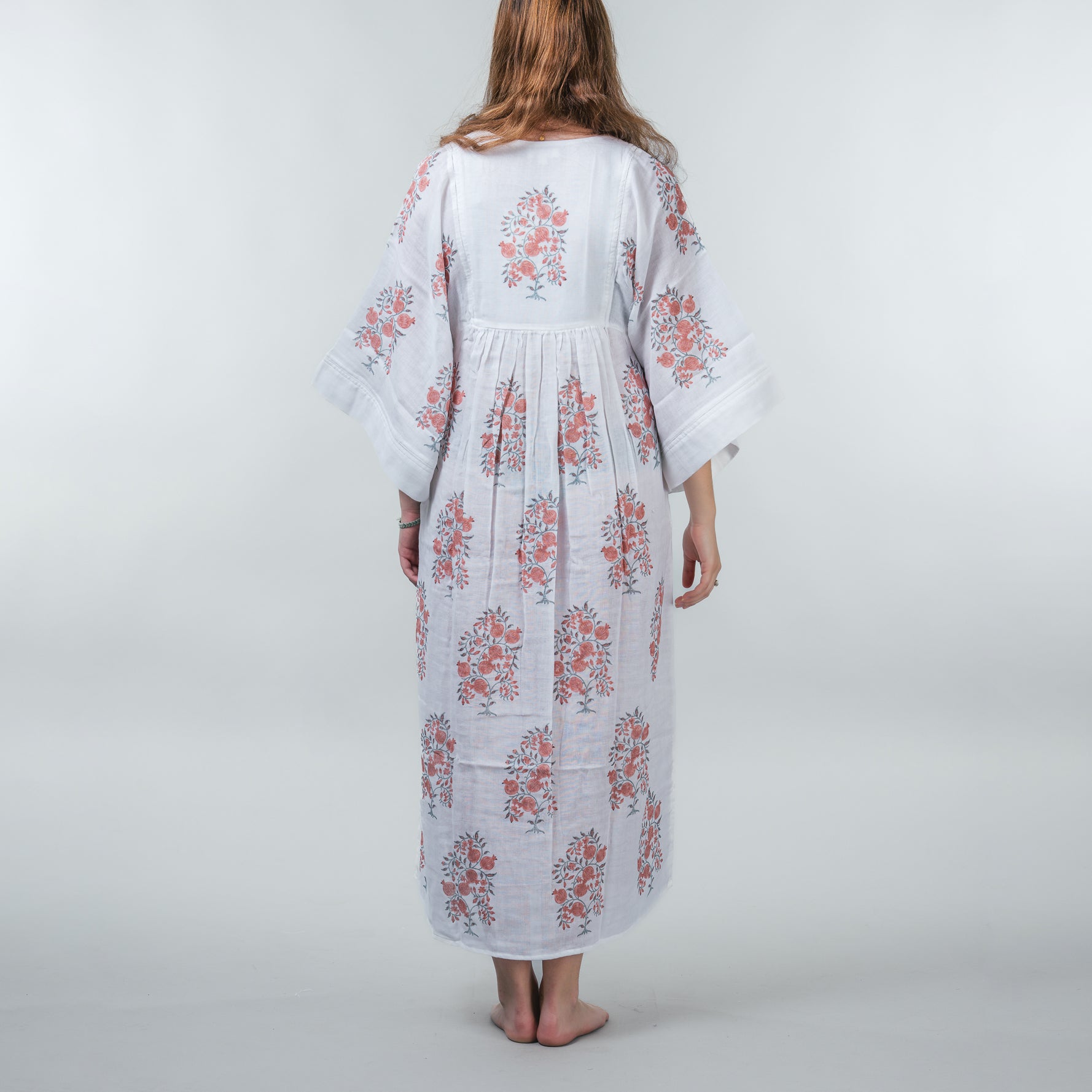 Pink Pomegranate Maxi in Silk
