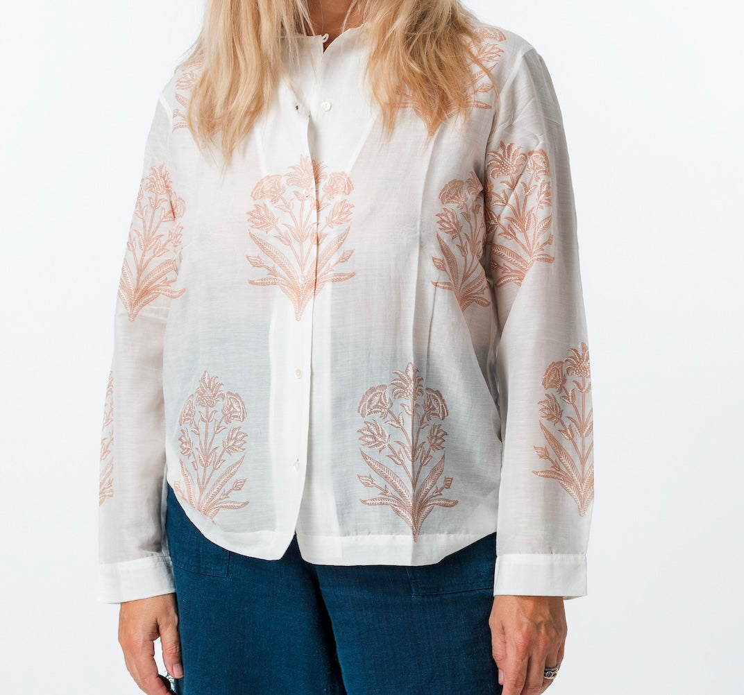 Silk Bouquet Blouse