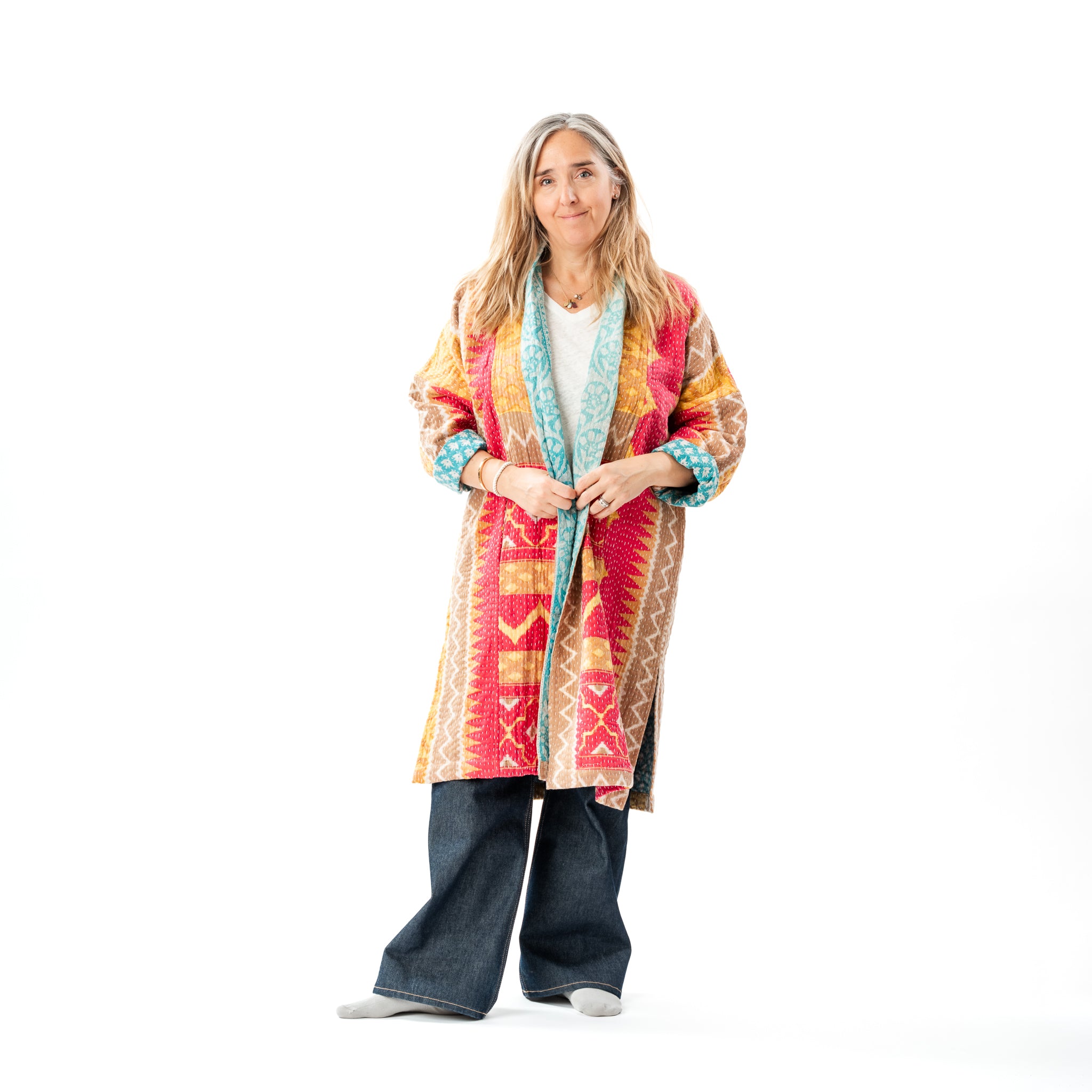 Up Cycled Kantha Coat 4
