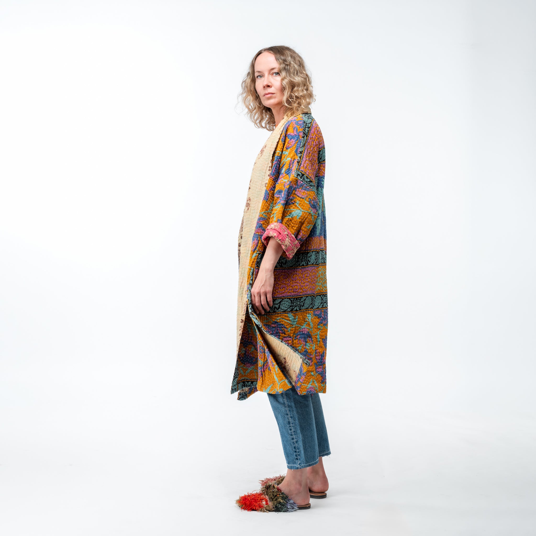 Up Cycled Kantha Coat 7