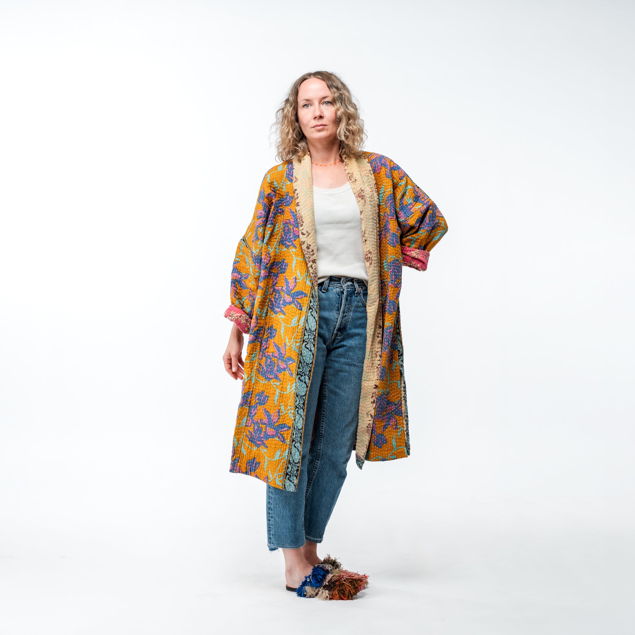 Up Cycled Kantha Coat 7