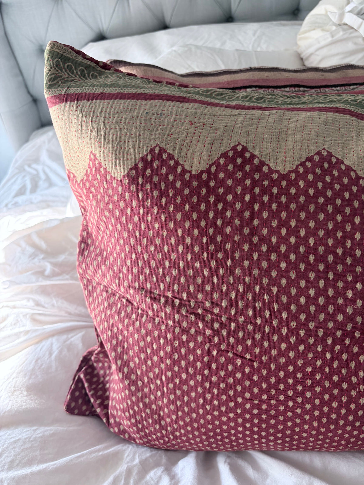 Vintage Kantha Lounge Pillow Royal