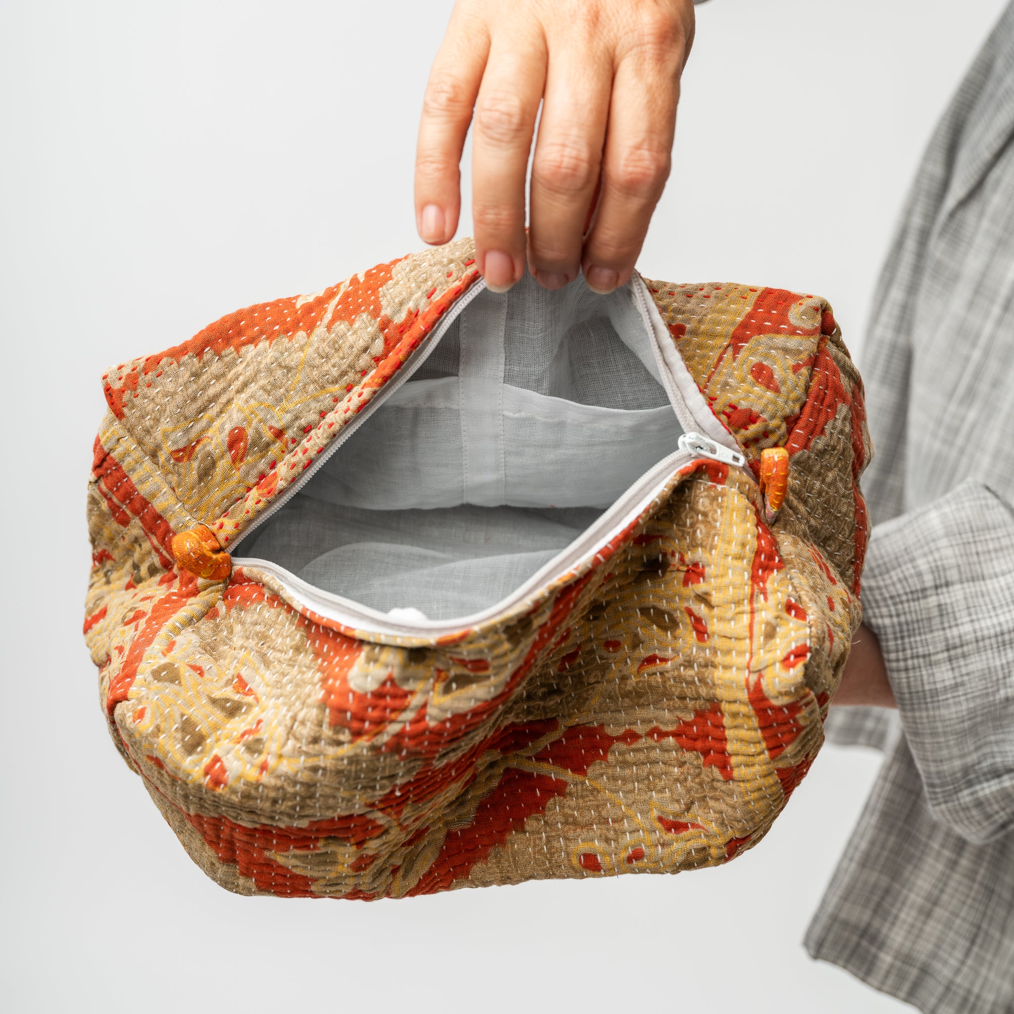 Vintage Kantha Toiletry Pouch 7