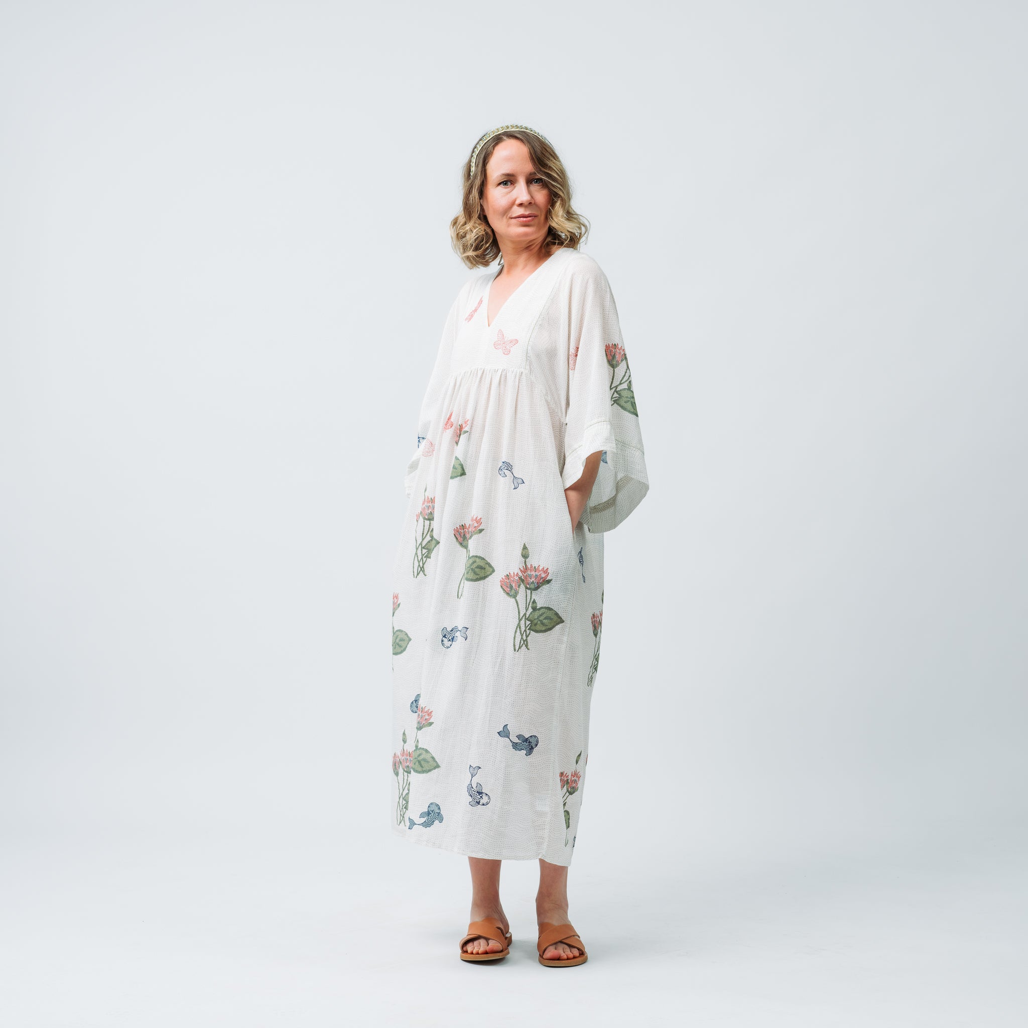 Water Lily Maxi in Silk SM