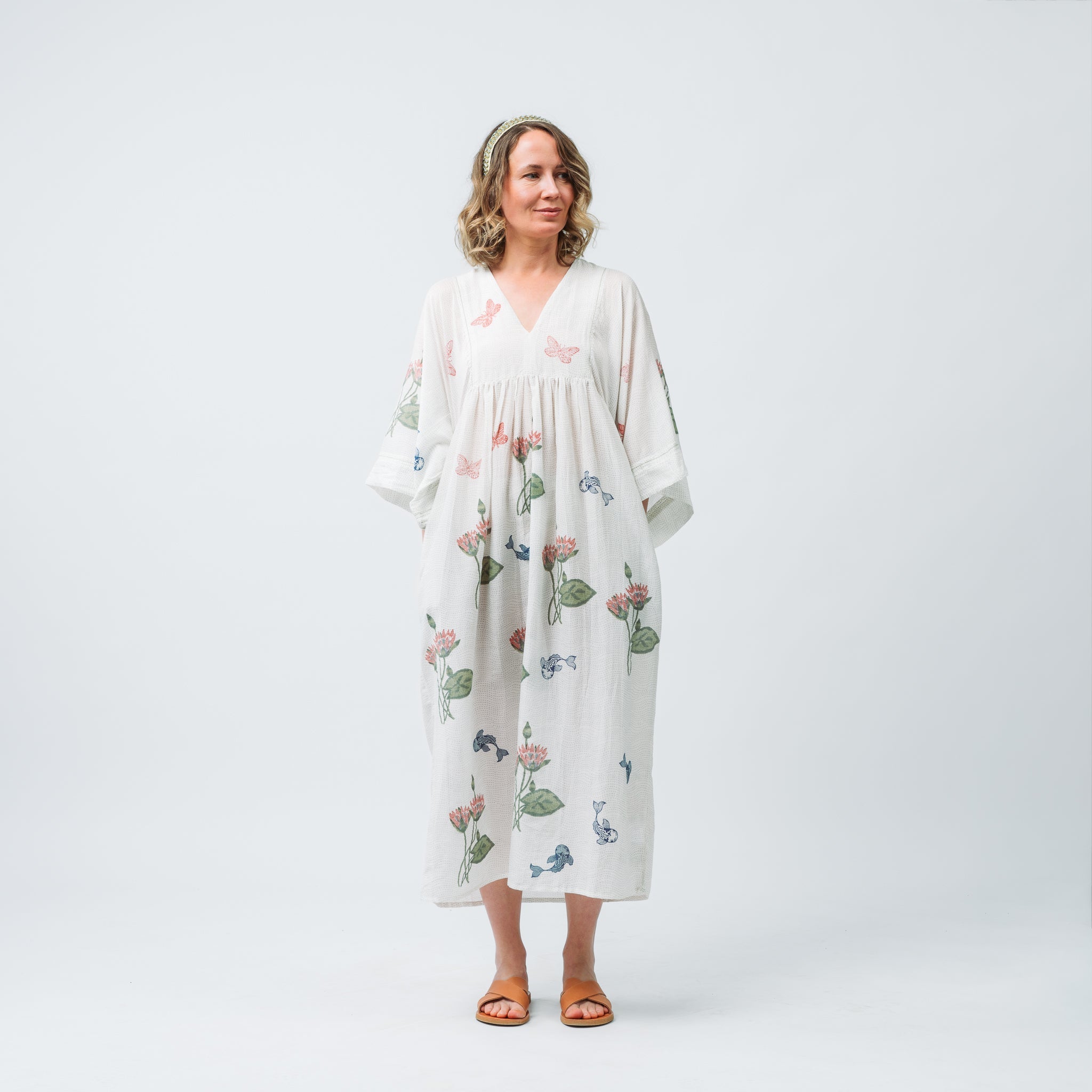 Water Lily Maxi in Silk 