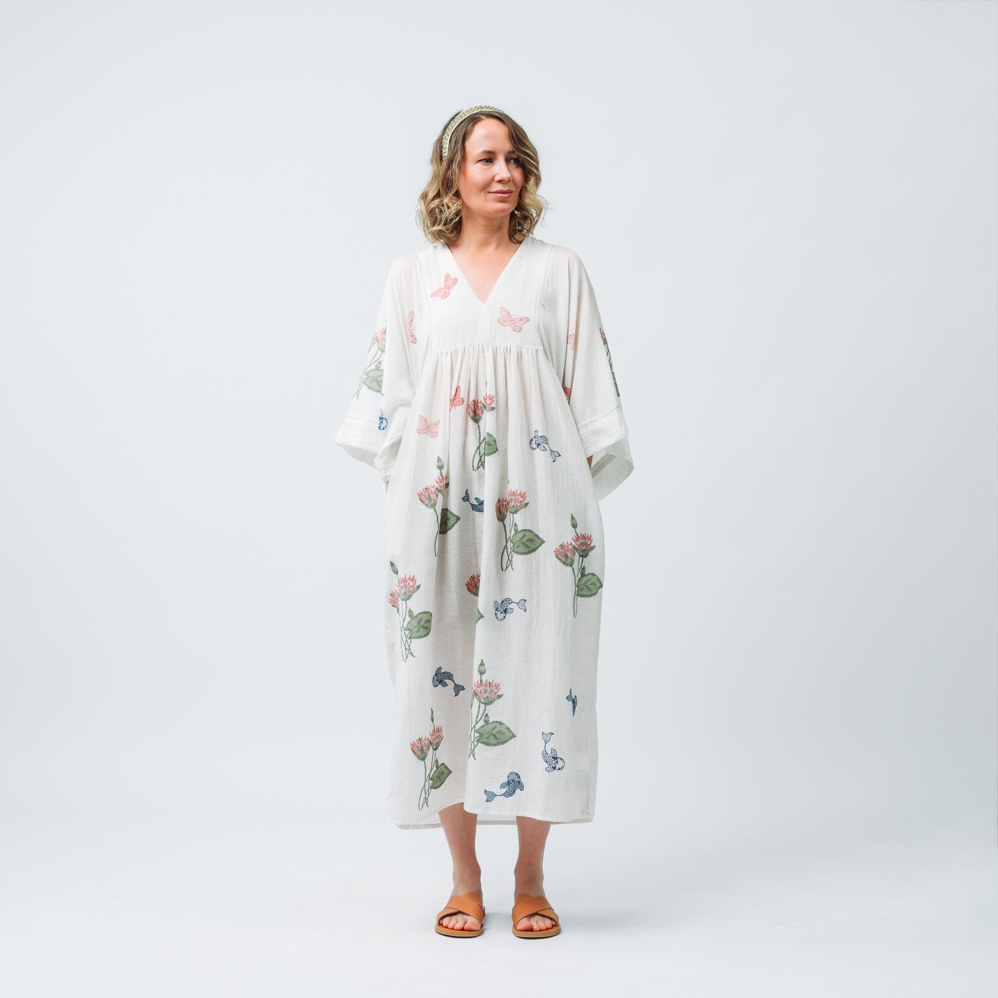 Water Lily Maxi in Silk