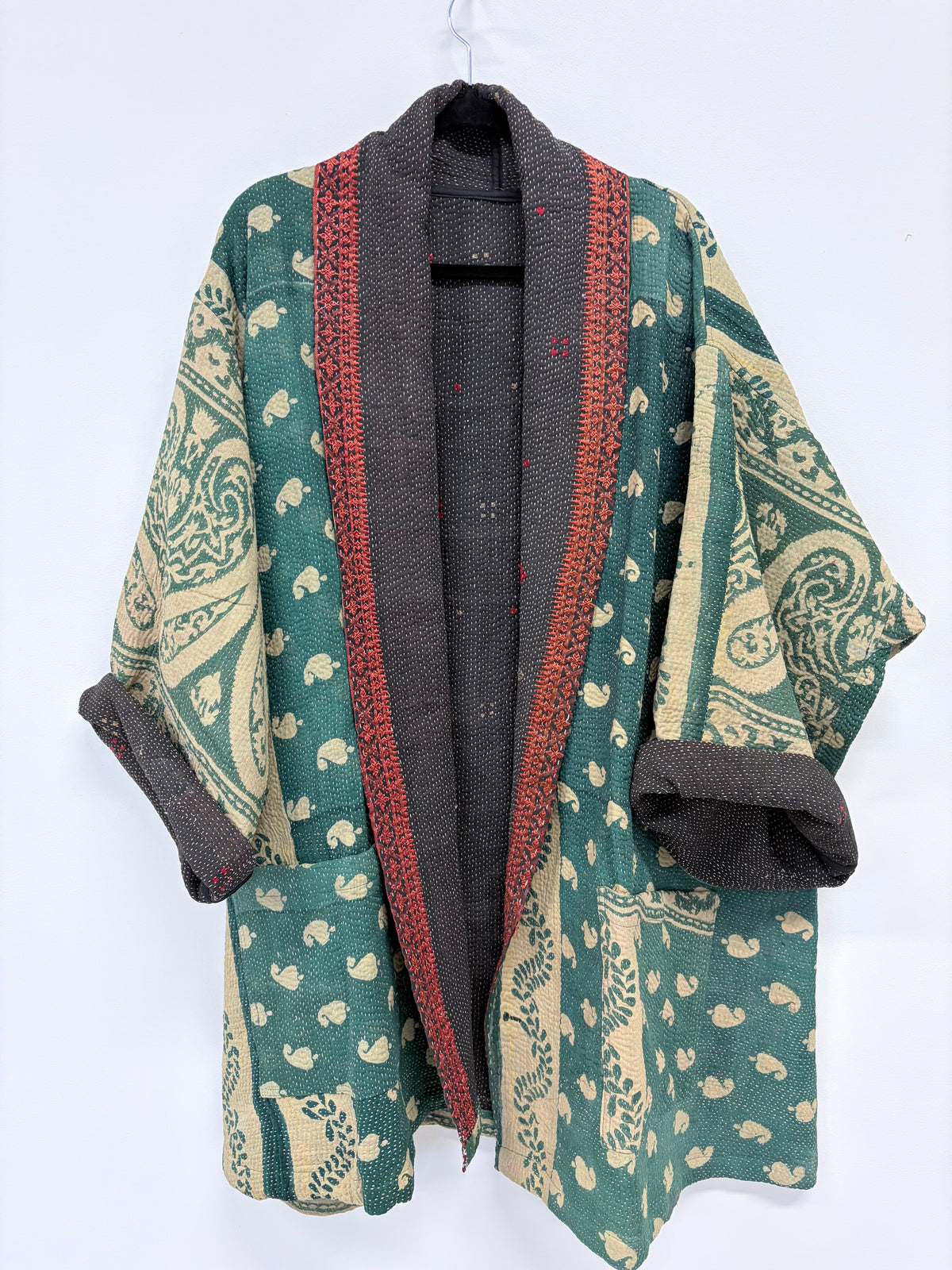 car coat royal green
