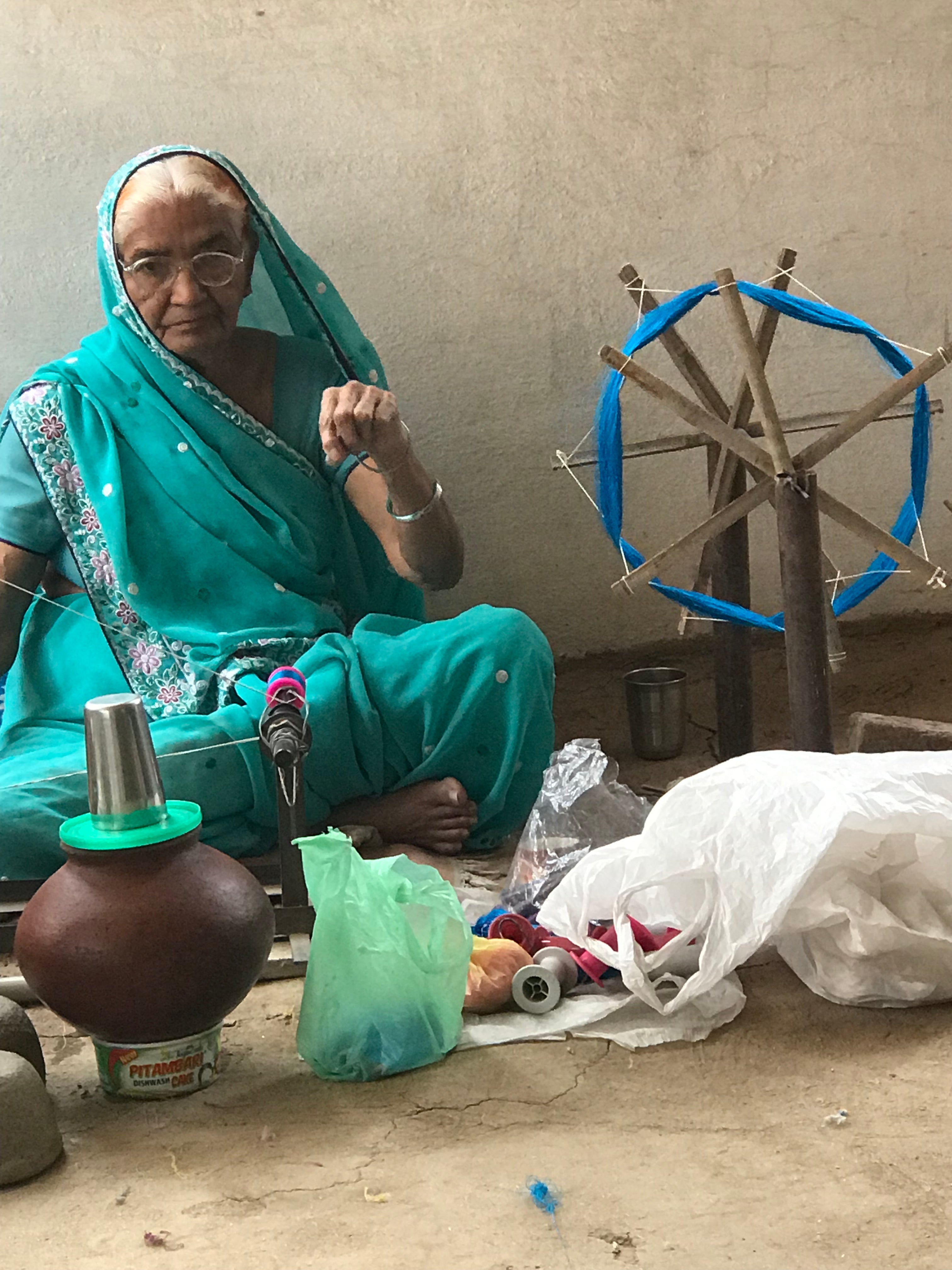 Hand Loom preparing to weave