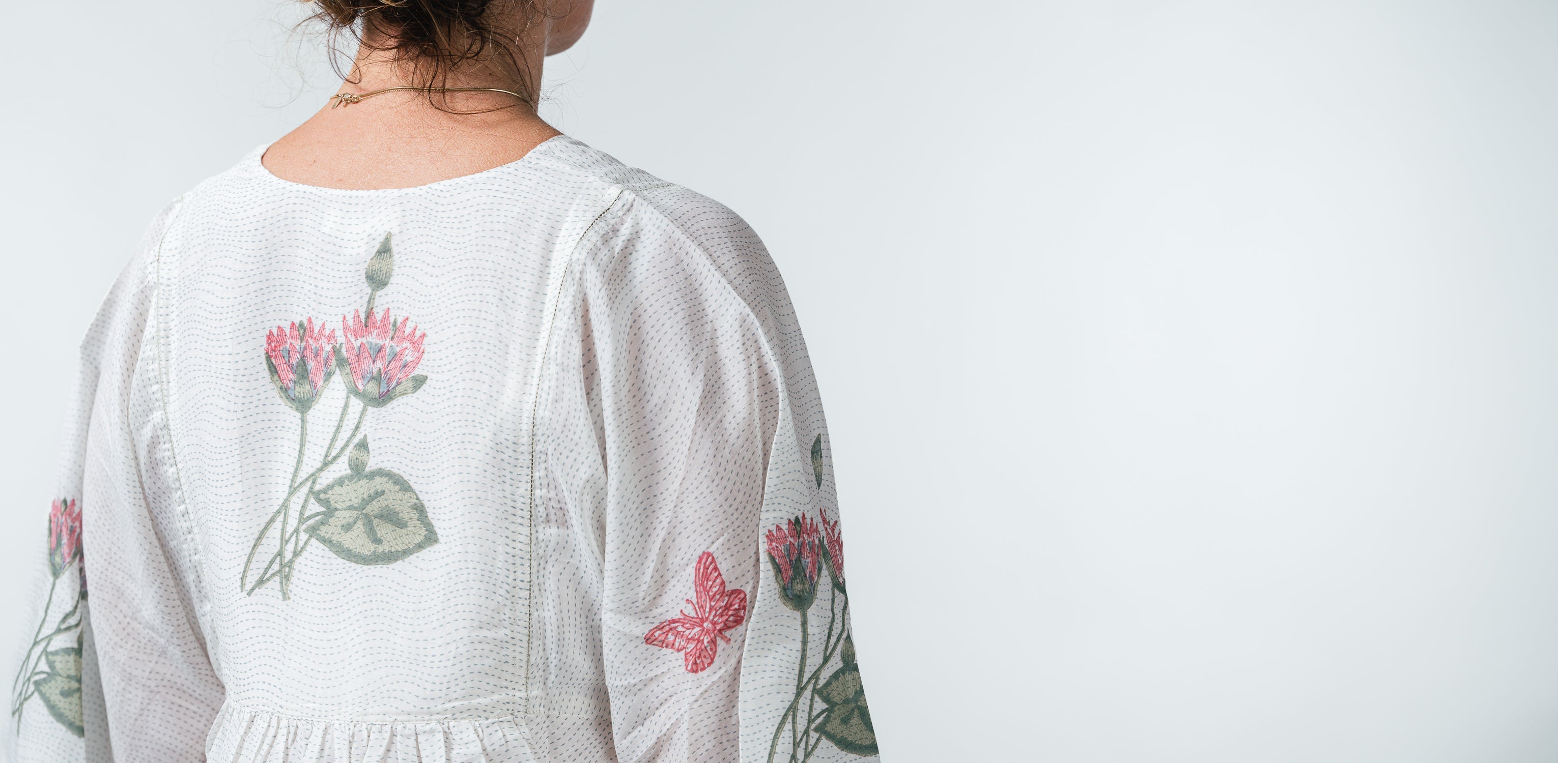 Hand loomed cotton kaftan