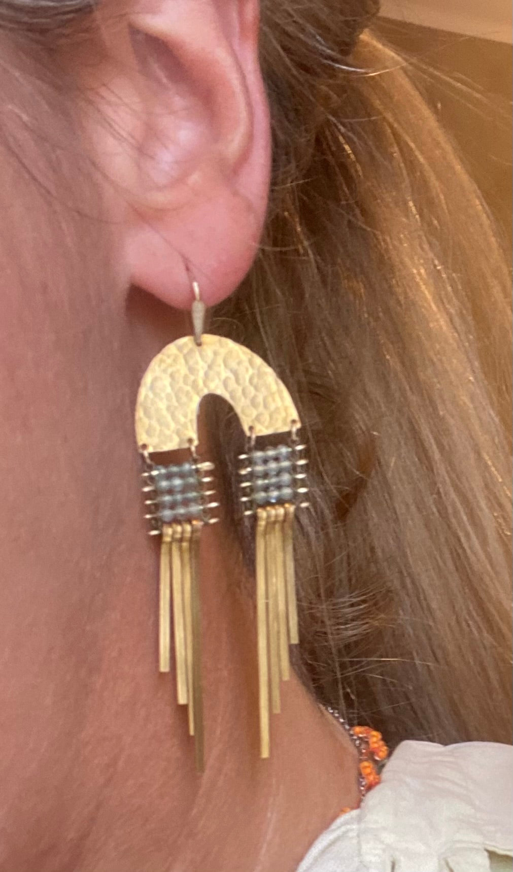 Arcus Earrings Aquamarine 