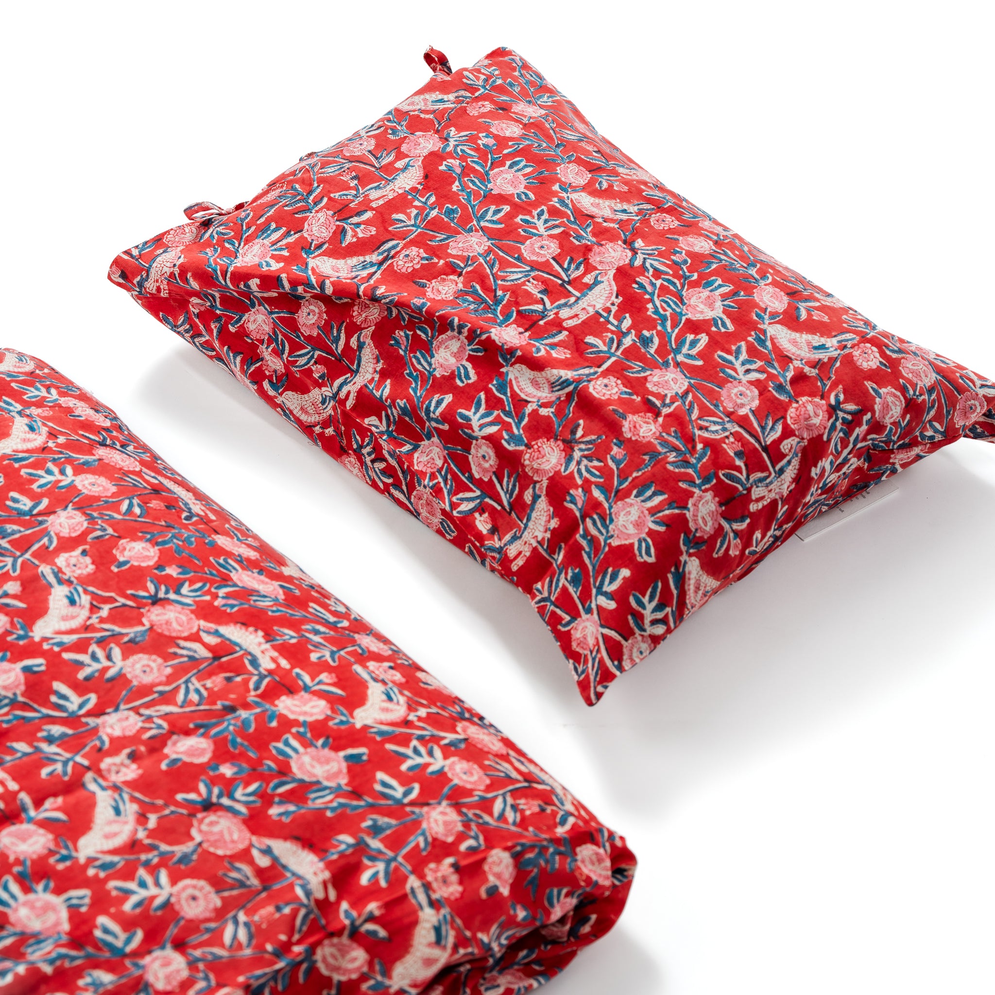 Colorful Cotton Pillowcase Red