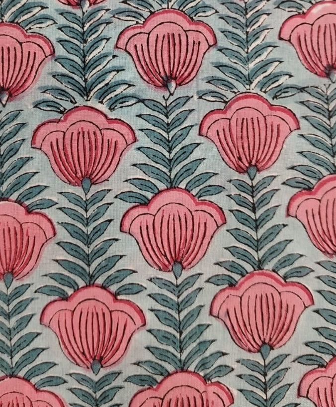 Colorful Cotton Pyjama Set Light pink