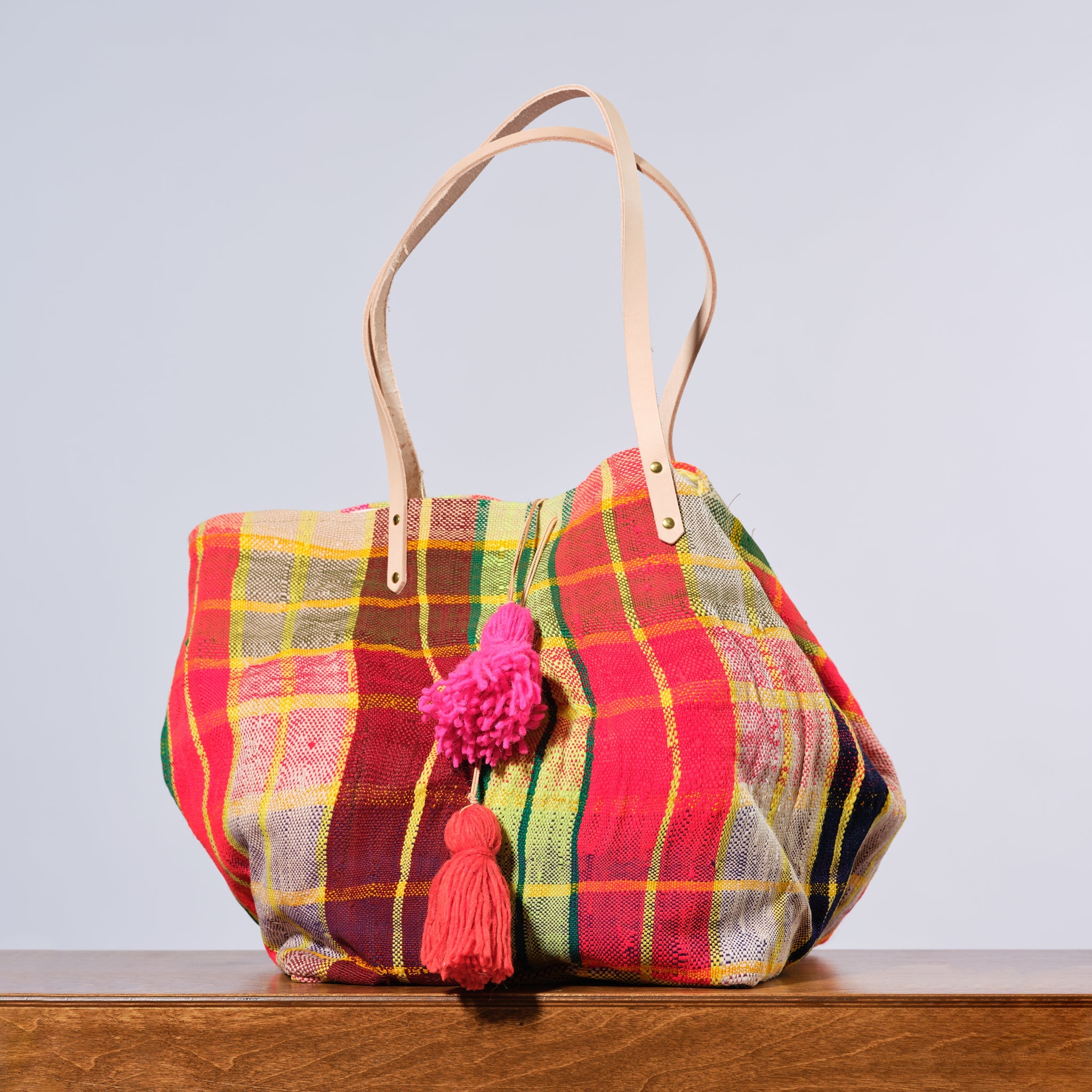 Colorful Upcycled Haik Tote 