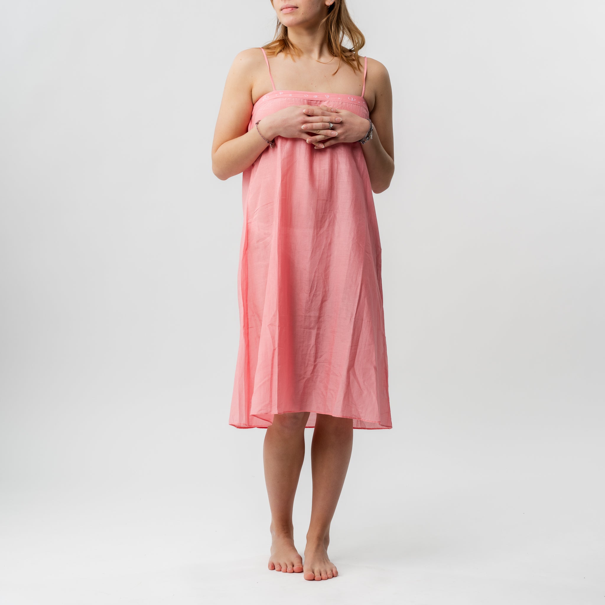 Cotton Silk Slip Dress S