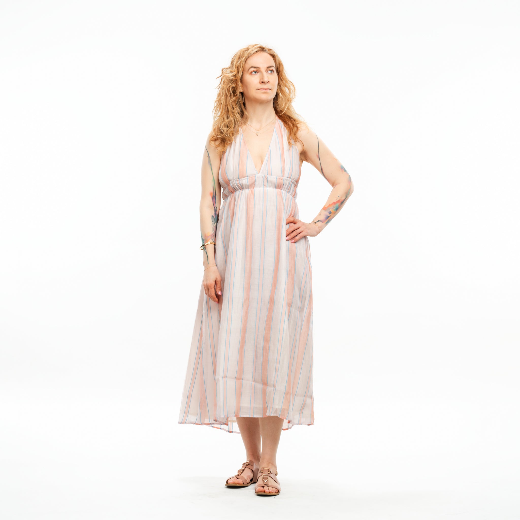 Hand Woven Halter Dress 