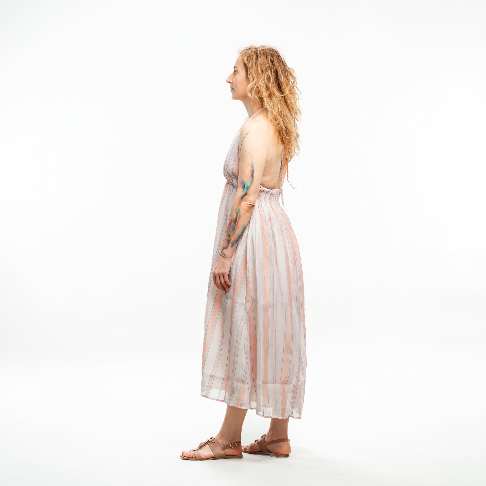 Hand Woven Halter Dress 