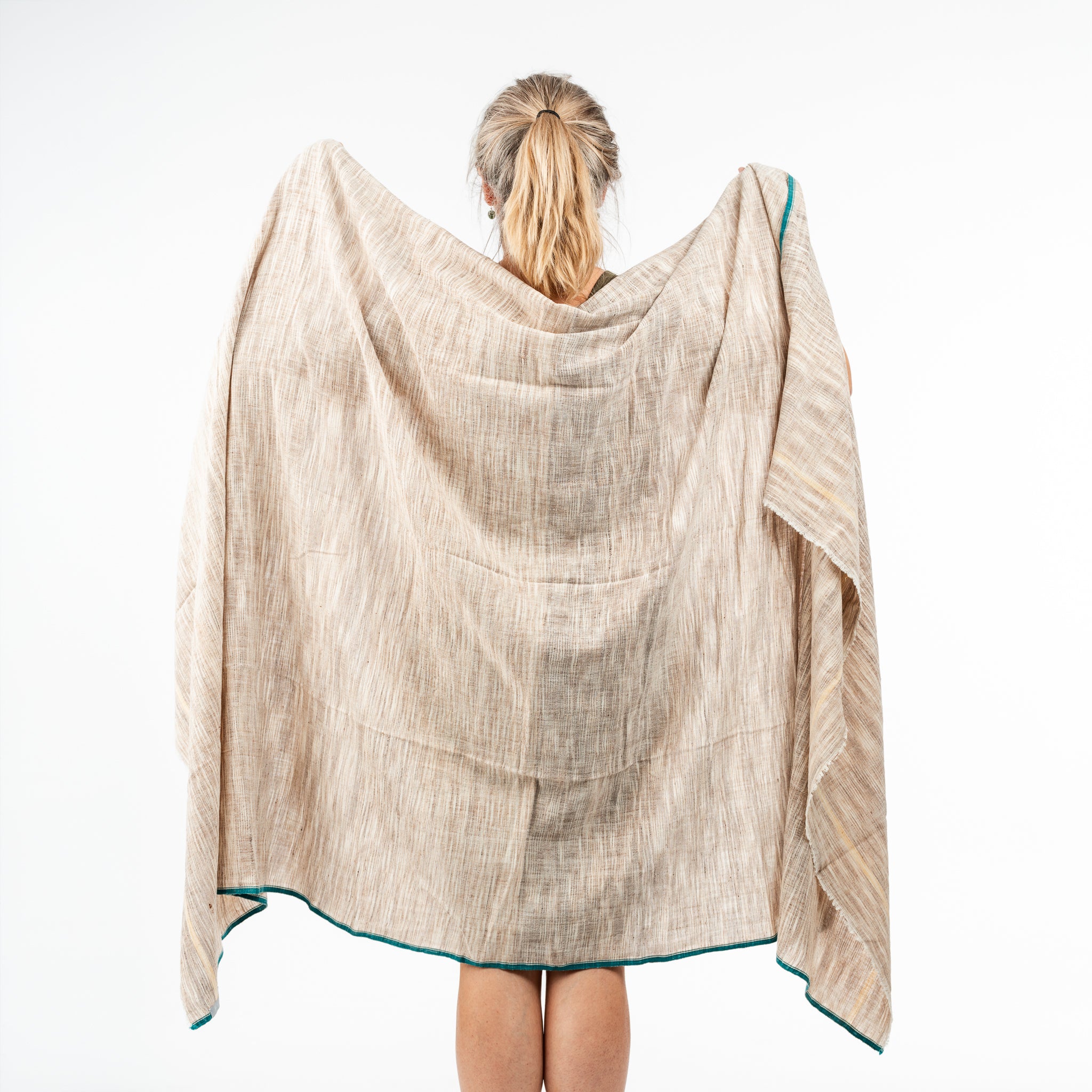 Hand Woven Khadi Towels Beige