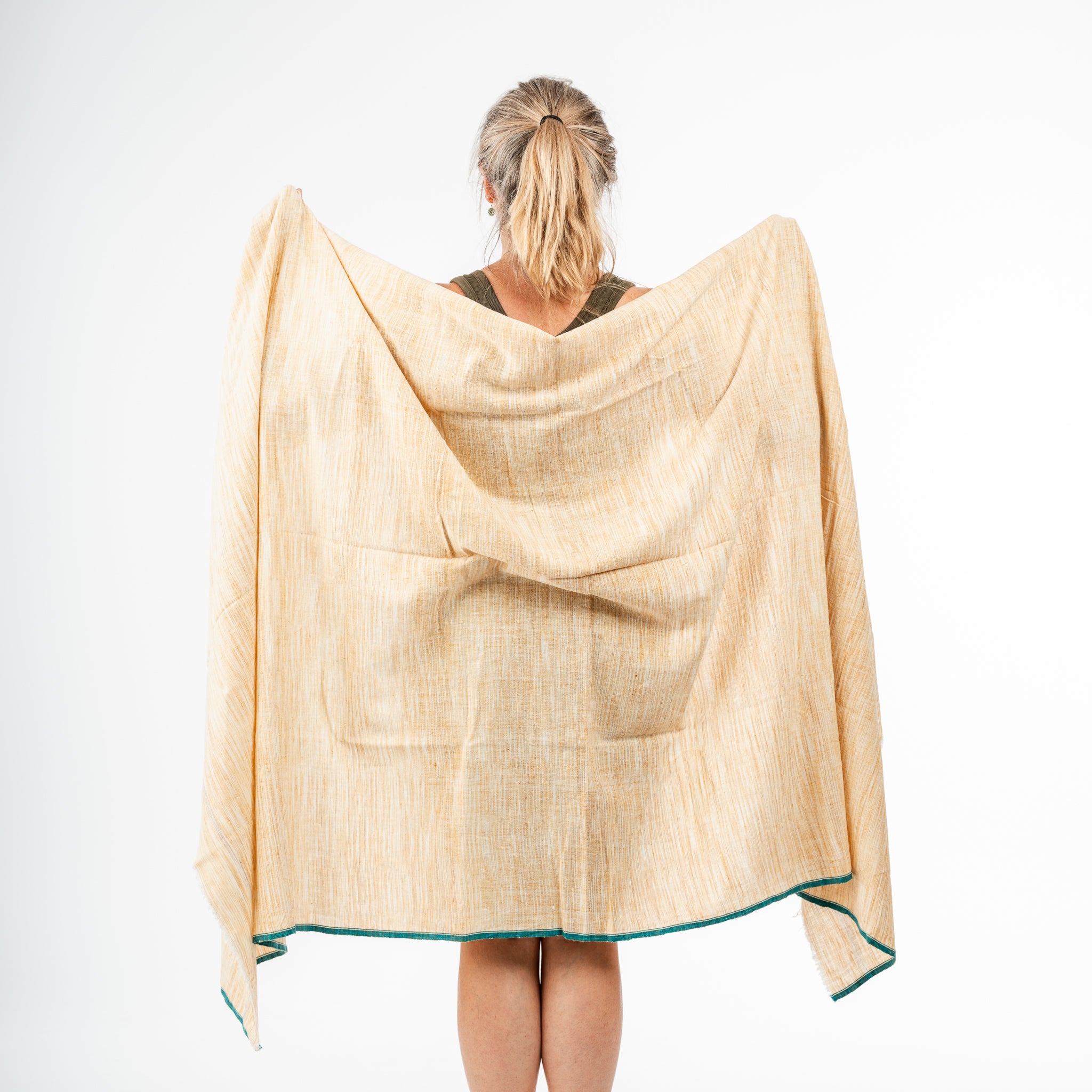 Hand Woven Khadi Towels Yellow
