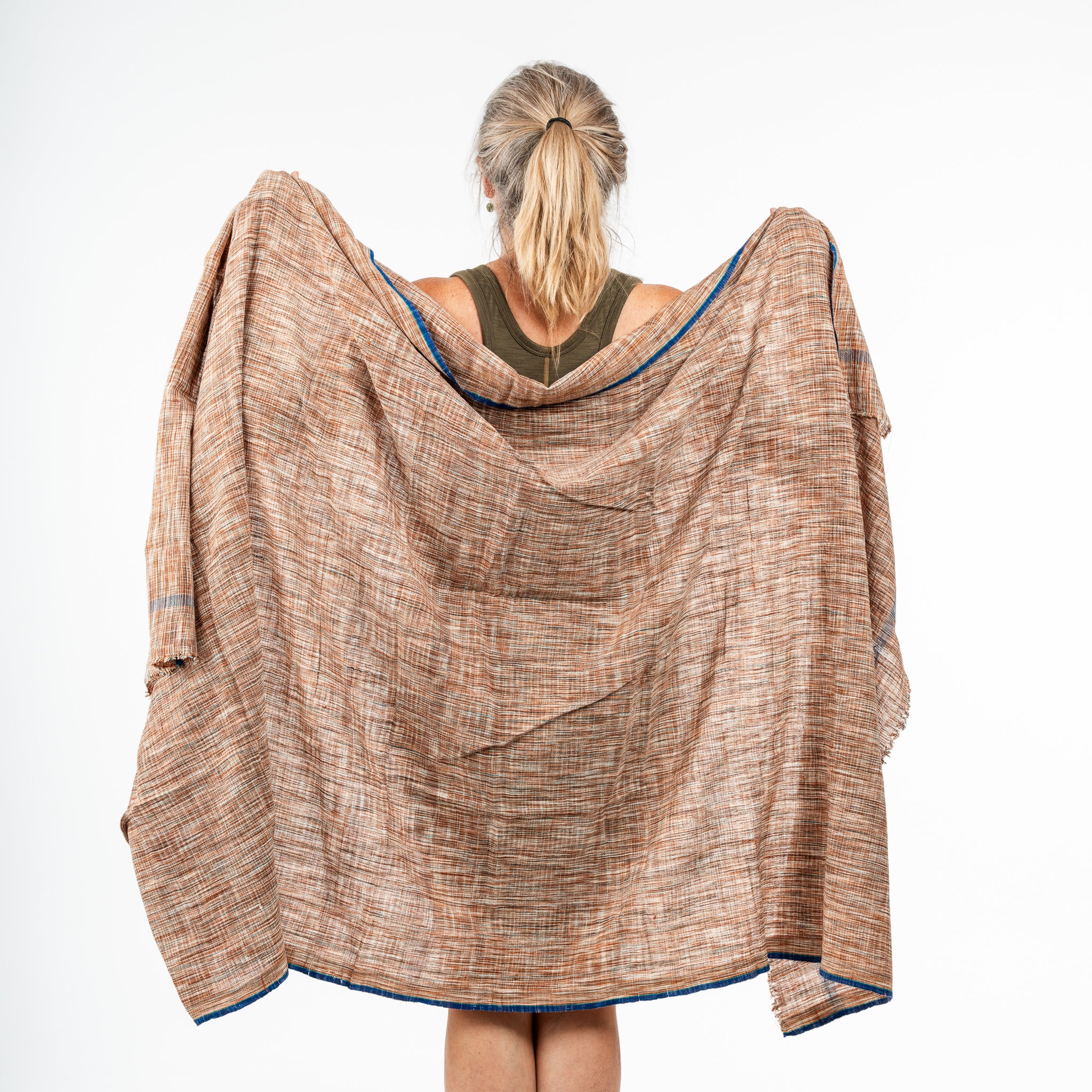 Hand Woven Khadi Towels Brown