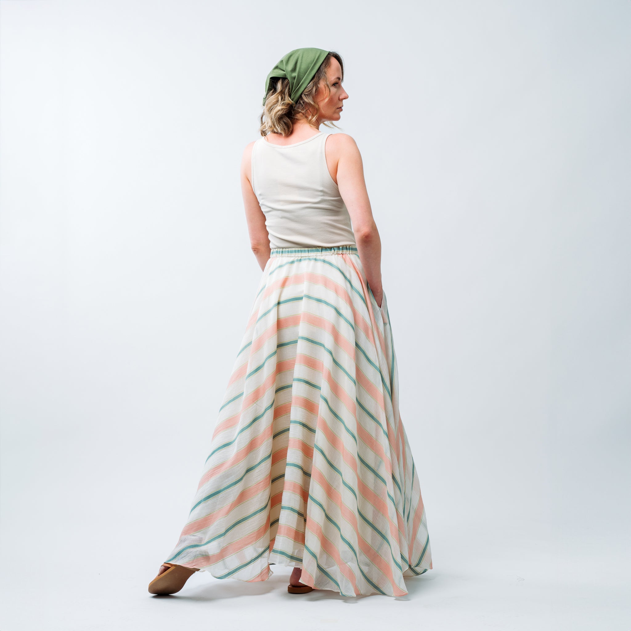 Hand Woven Maxi Skirt small