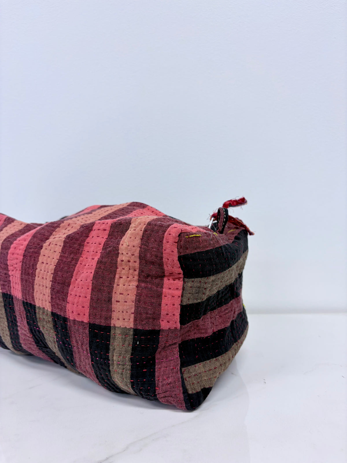 Vintage Kantha Toiletry Pouch Stripes