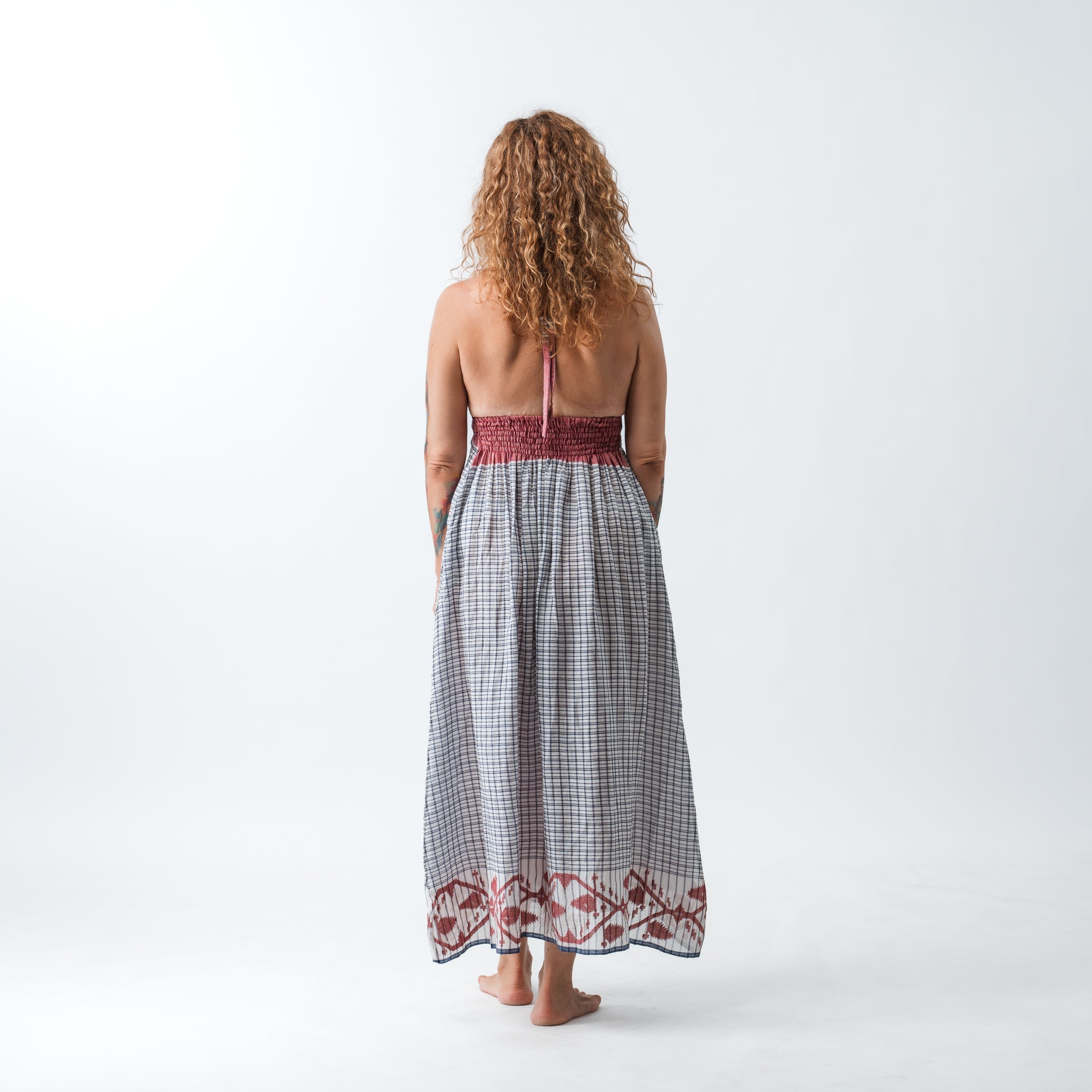 PRE ORDER Hand Woven Halter Dress 