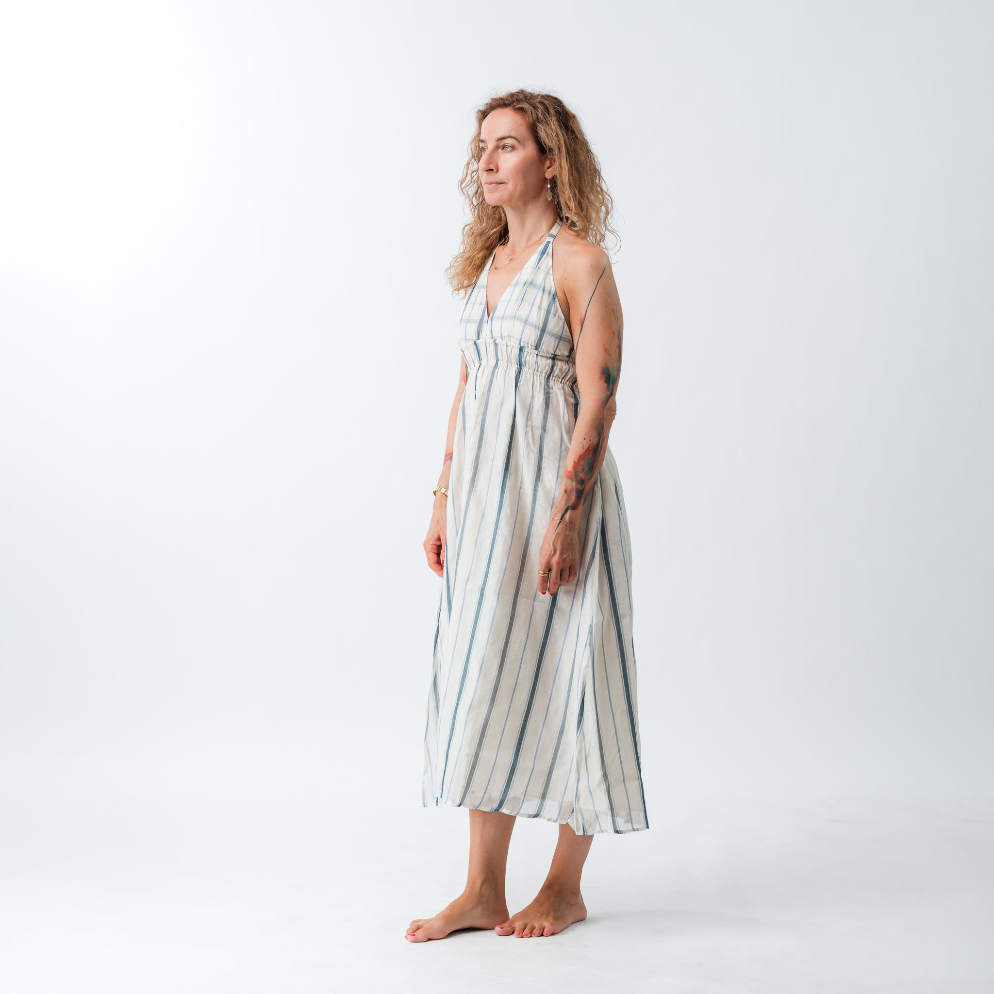 PRE ORDER Hand Woven Halter Dress 