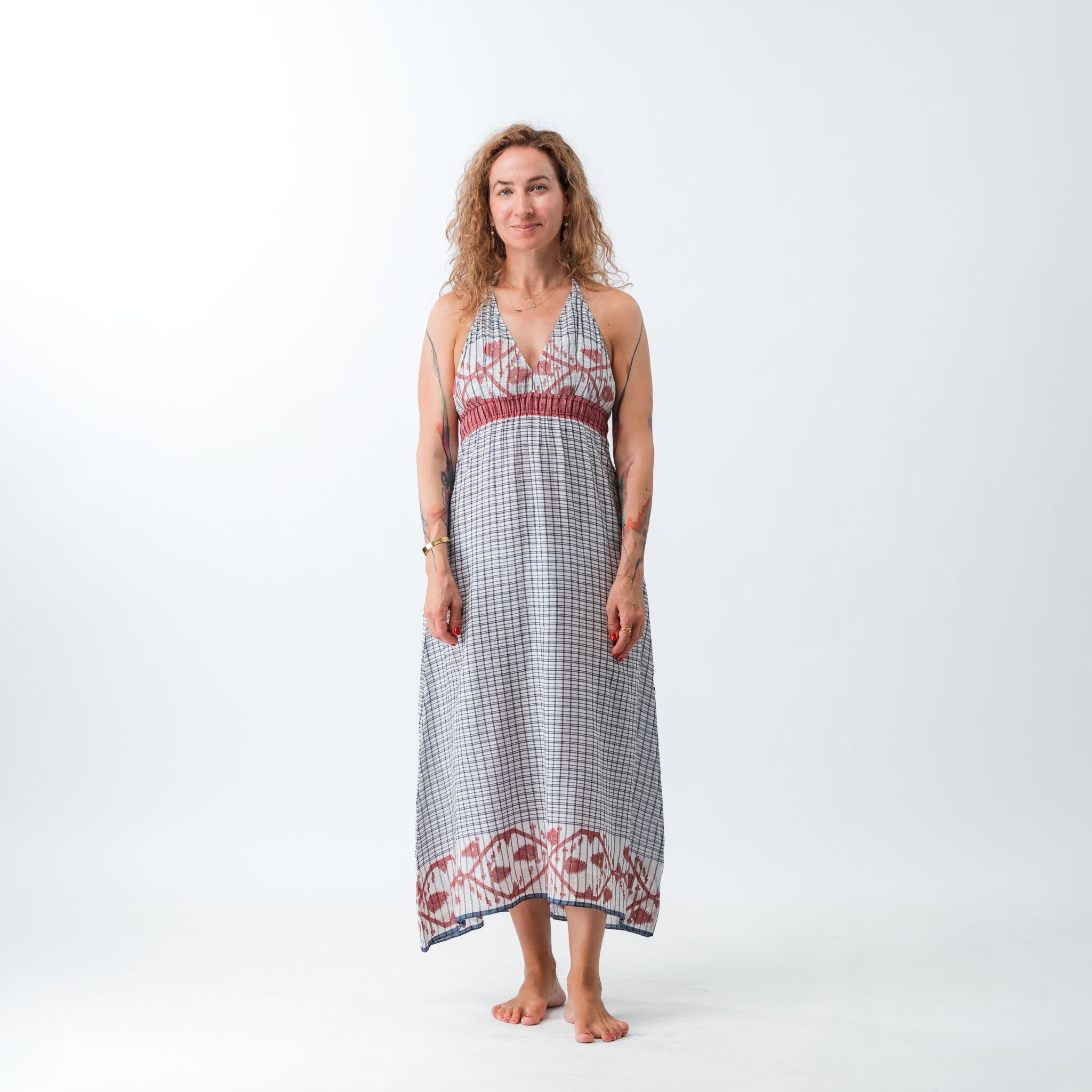 PRE ORDER Hand Woven Halter Dress 