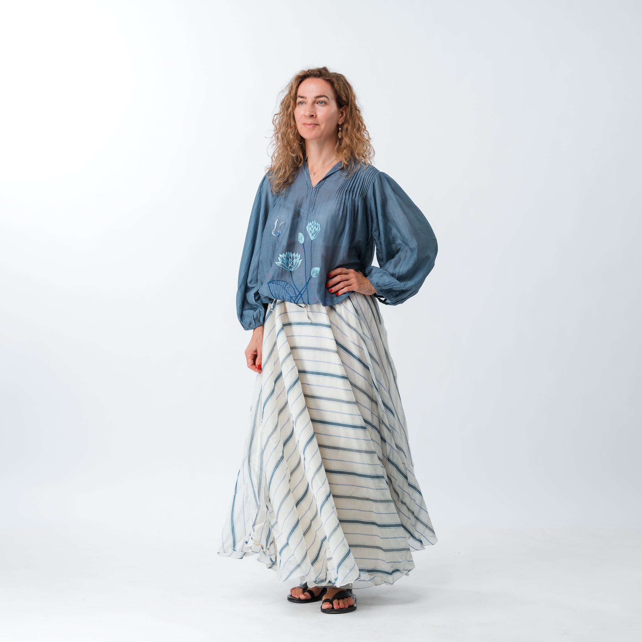 PRE ORDER Hand Woven Maxi Skirt 