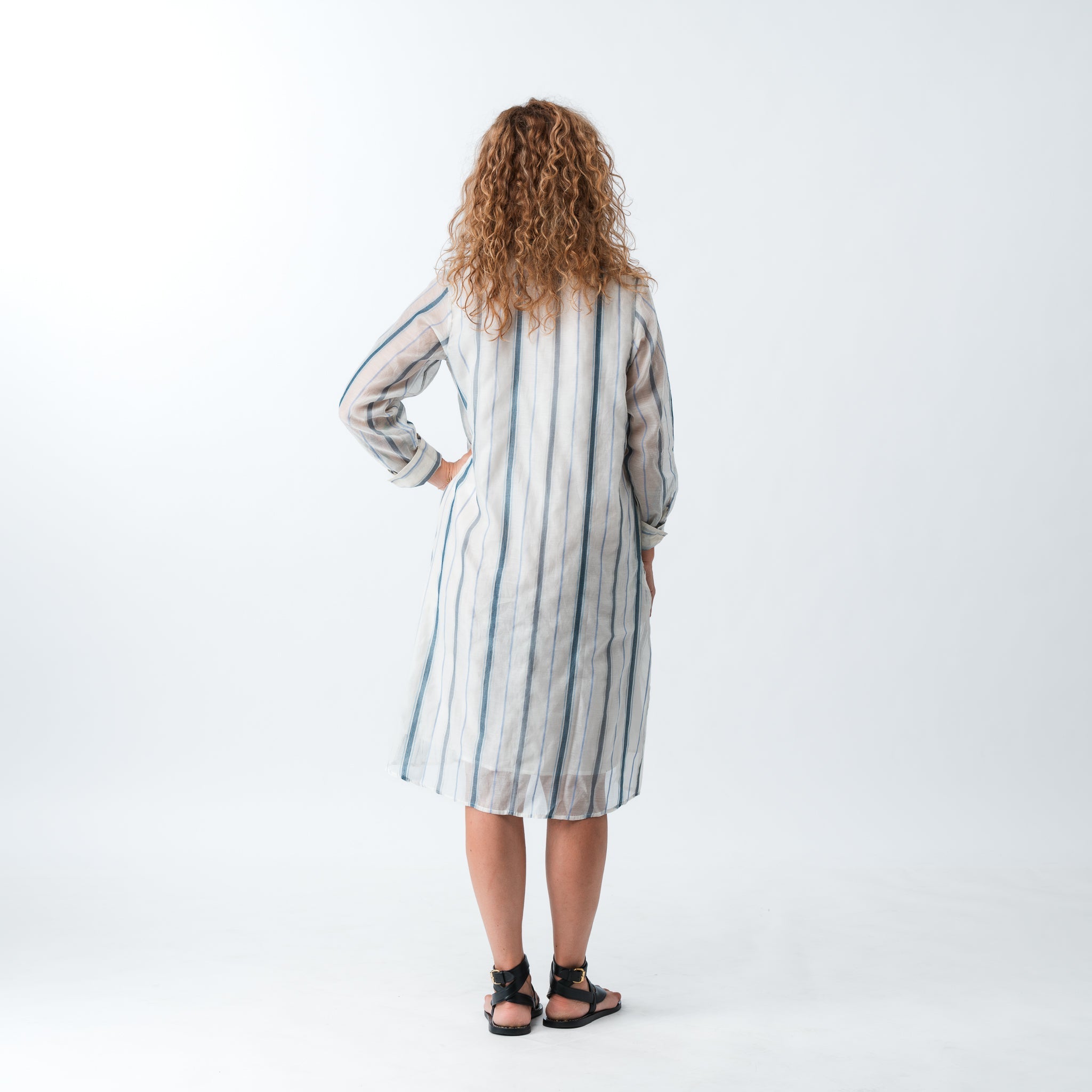 PRE ORDER Hand Woven Shirt Dress 