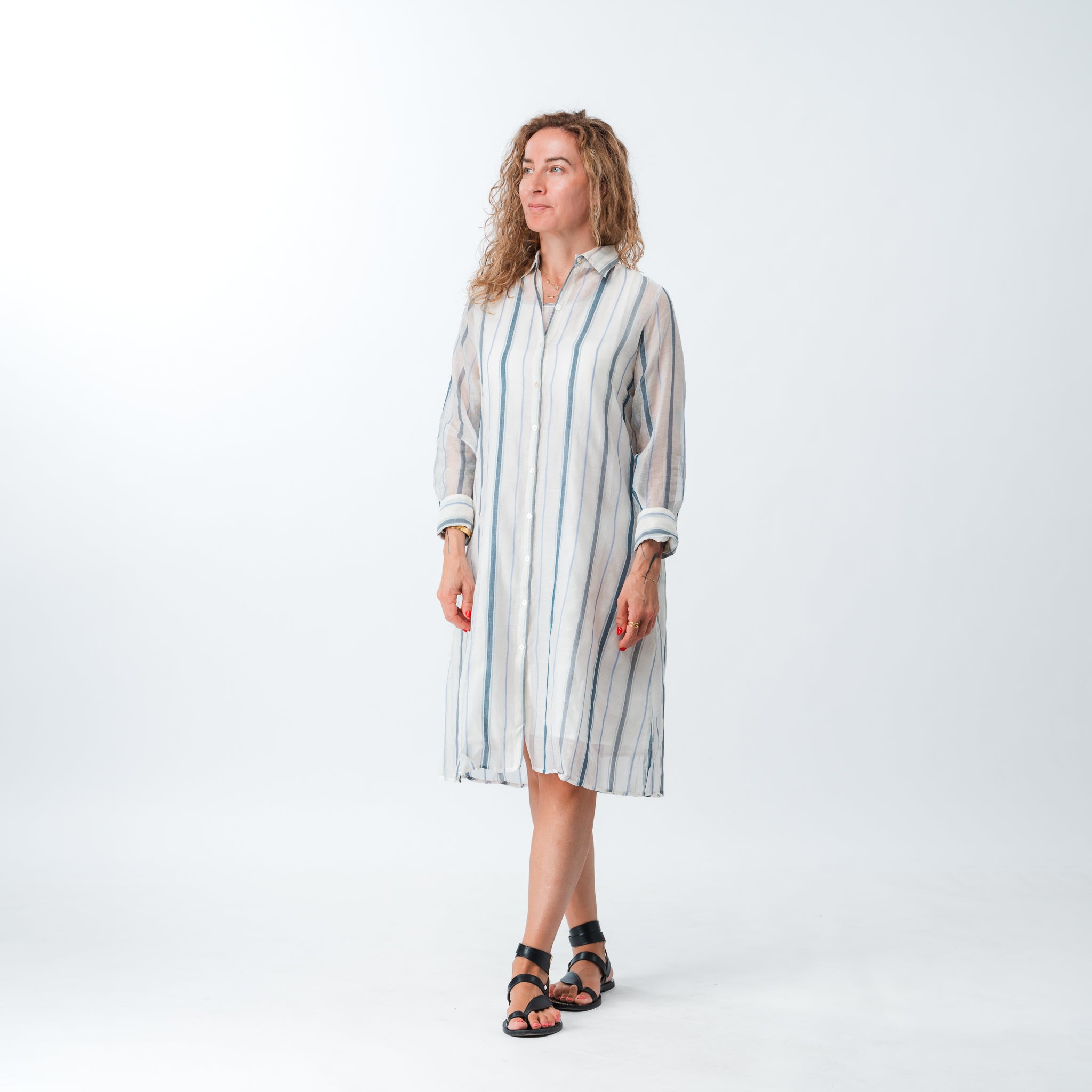 PRE ORDER Hand Woven Shirt Dress 