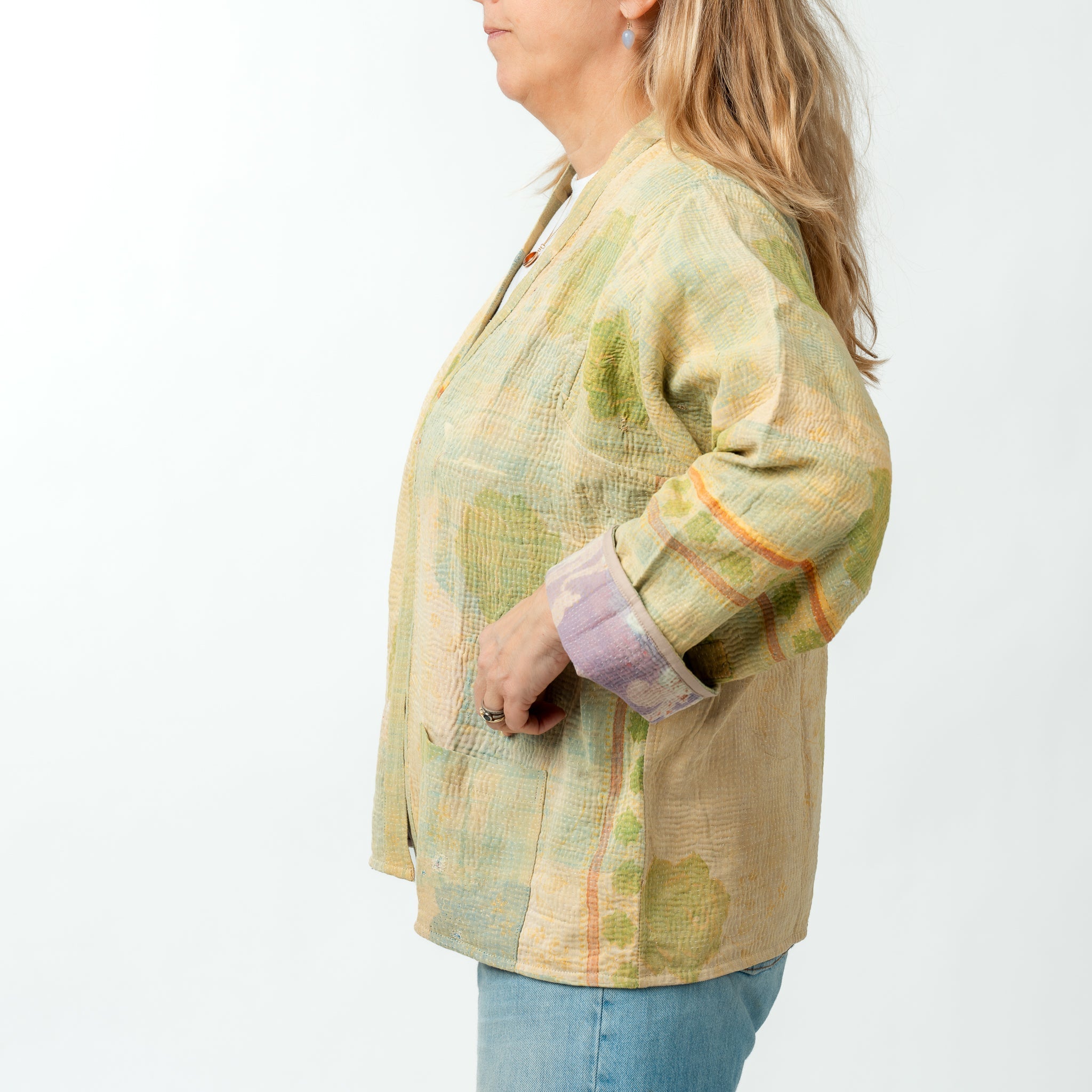 Reversible Kantha Kimono Coat 7 